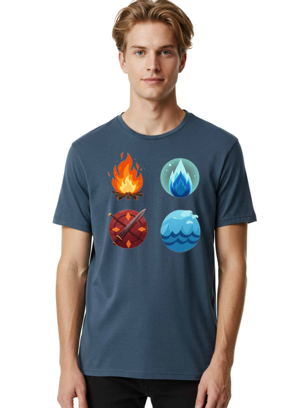 Four-Elements Men'S Graphic Tee, 100% Cotton, Comfortable Casual Summer Wear, Machine Washable, Vintage Camera, Old Camera, Antique Camera, Black Camera, Classic Photography, Photography Equipment, Nostalgic Device, Film Camera, Camera Art Bam432
