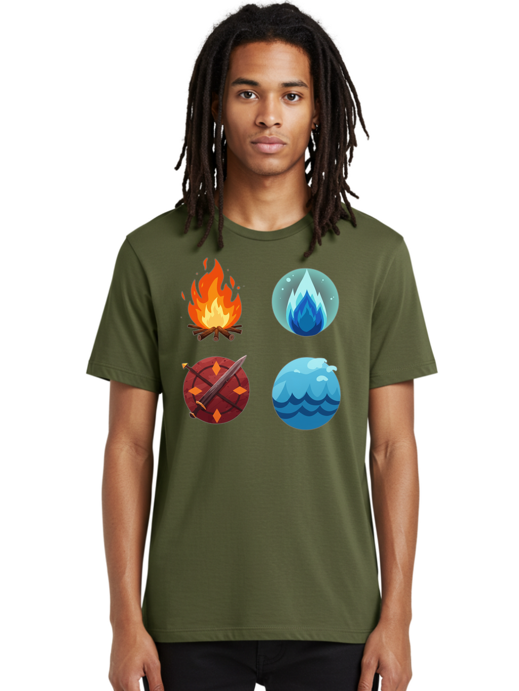 Four-Elements Men'S Graphic Tee, 100% Cotton, Comfortable Casual Summer Wear, Machine Washable, Vintage Camera, Old Camera, Antique Camera, Black Camera, Classic Photography, Photography Equipment, Nostalgic Device, Film Camera, Camera Art Bam432
