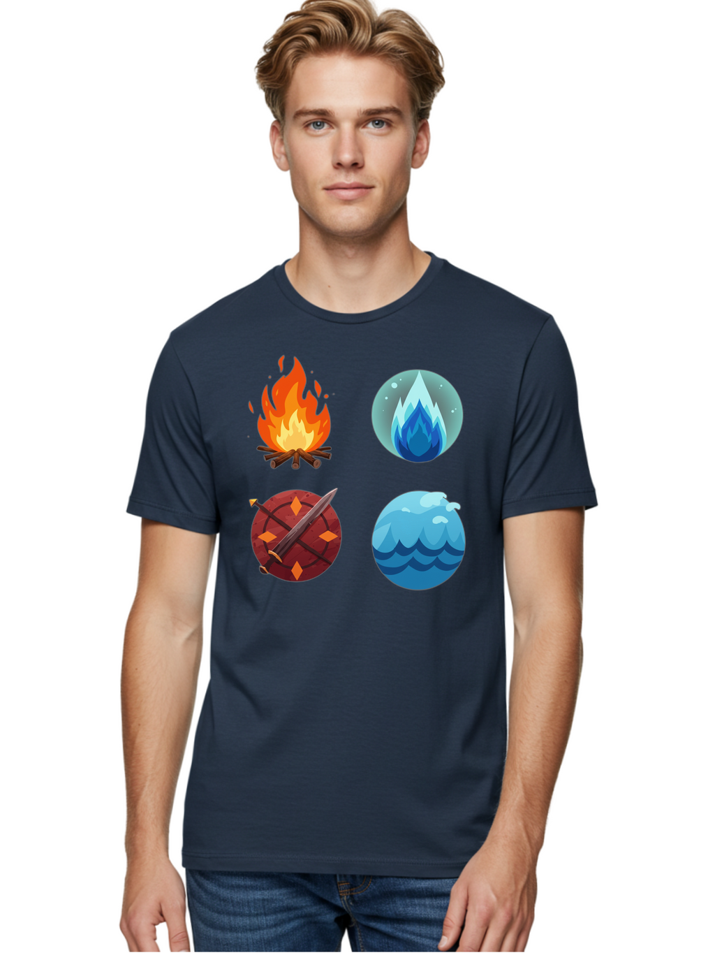 Four-Elements Men'S Graphic Tee, 100% Cotton, Comfortable Casual Summer Wear, Machine Washable, Vintage Camera, Old Camera, Antique Camera, Black Camera, Classic Photography, Photography Equipment, Nostalgic Device, Film Camera, Camera Art Bam432