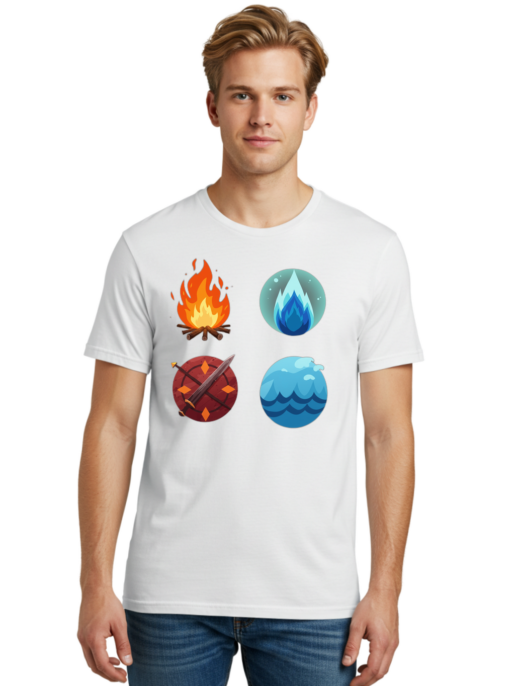 Four-Elements Men'S Graphic Tee, 100% Cotton, Comfortable Casual Summer Wear, Machine Washable, Vintage Camera, Old Camera, Antique Camera, Black Camera, Classic Photography, Photography Equipment, Nostalgic Device, Film Camera, Camera Art Bam432