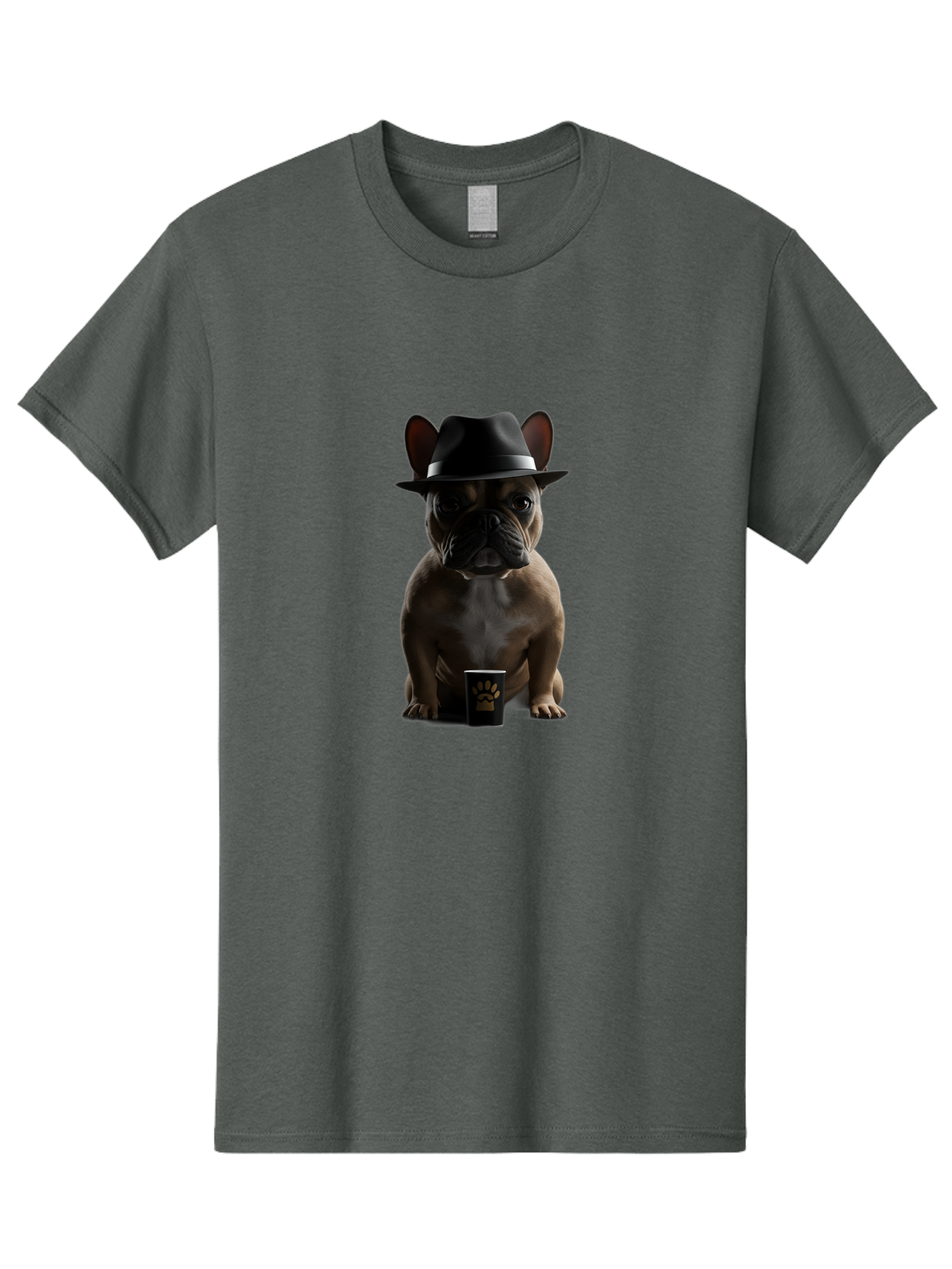French-Bulldog-With-Fedora-Hat Men'S Graphic Tee, 100% Cotton, Comfortable Casual Summer Wear, Machine Washable, Vintage Camera, Old Camera, Antique Camera, Black Camera, Classic Photography, Photography Equipment, Nostalgic Device, Bam436