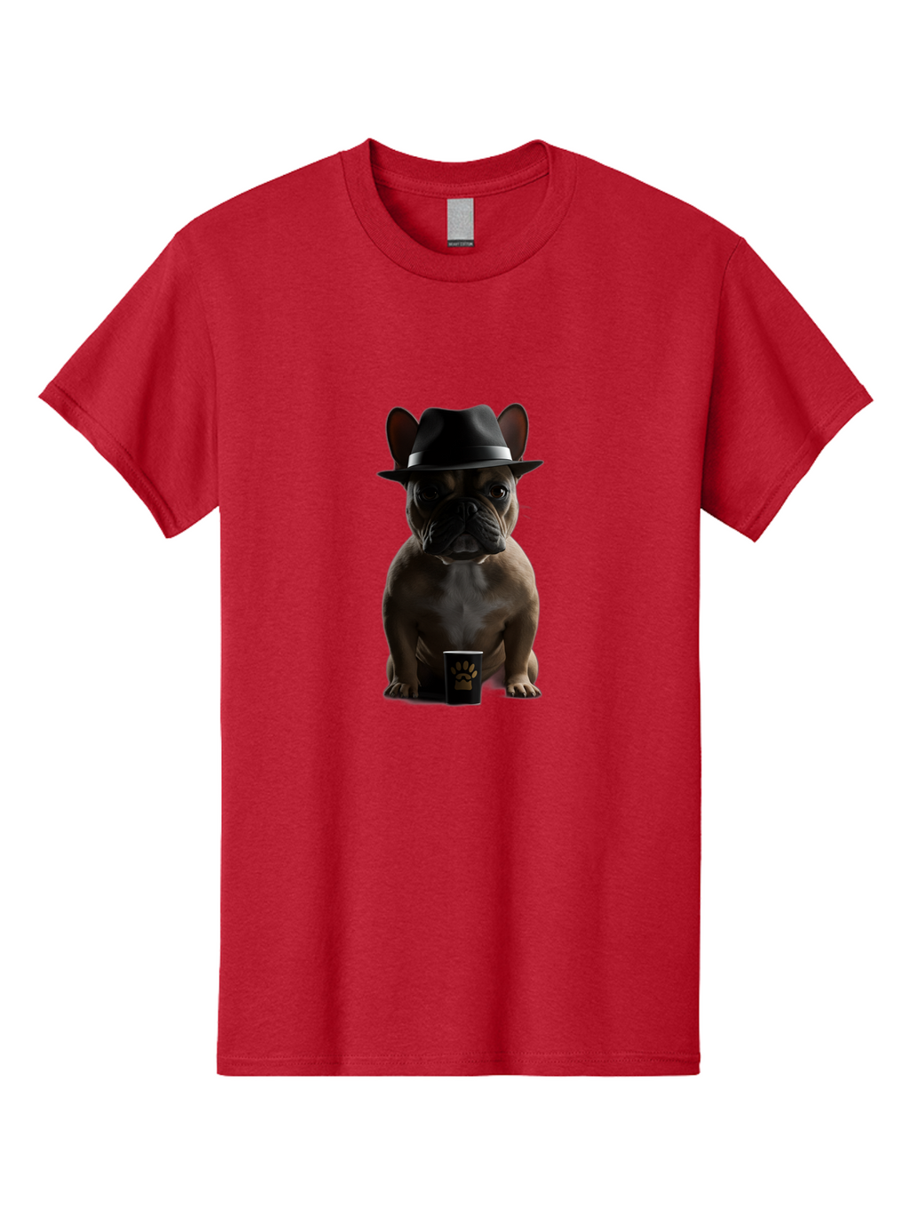 French-Bulldog-With-Fedora-Hat Men'S Graphic Tee, 100% Cotton, Comfortable Casual Summer Wear, Machine Washable, Vintage Camera, Old Camera, Antique Camera, Black Camera, Classic Photography, Photography Equipment, Nostalgic Device, Bam436