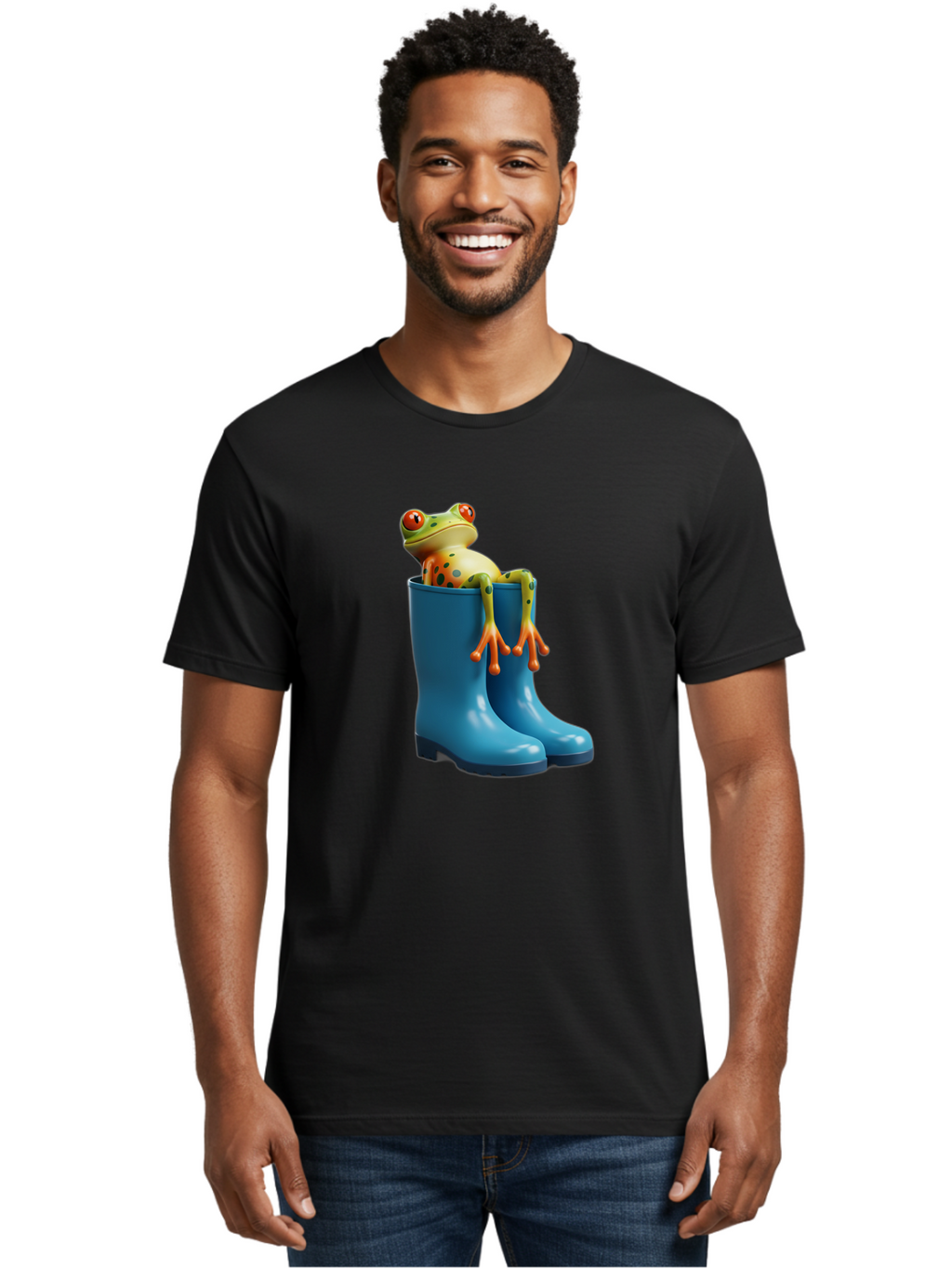 Frog-In-Blue-Boots Men'S Graphic Tee, 100% Cotton, Comfortable Casual Summer Wear, Machine Washable, Vintage Camera, Old Camera, Antique Camera, Black Camera, Classic Photography, Photography Equipment, Nostalgic Device, Film Camera, Bam438