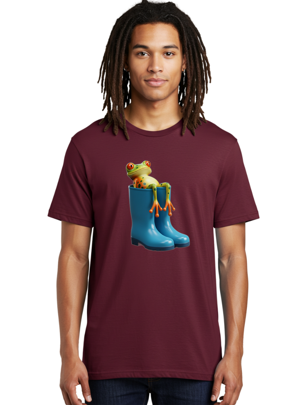 Frog-In-Blue-Boots Men'S Graphic Tee, 100% Cotton, Comfortable Casual Summer Wear, Machine Washable, Vintage Camera, Old Camera, Antique Camera, Black Camera, Classic Photography, Photography Equipment, Nostalgic Device, Film Camera, Bam438