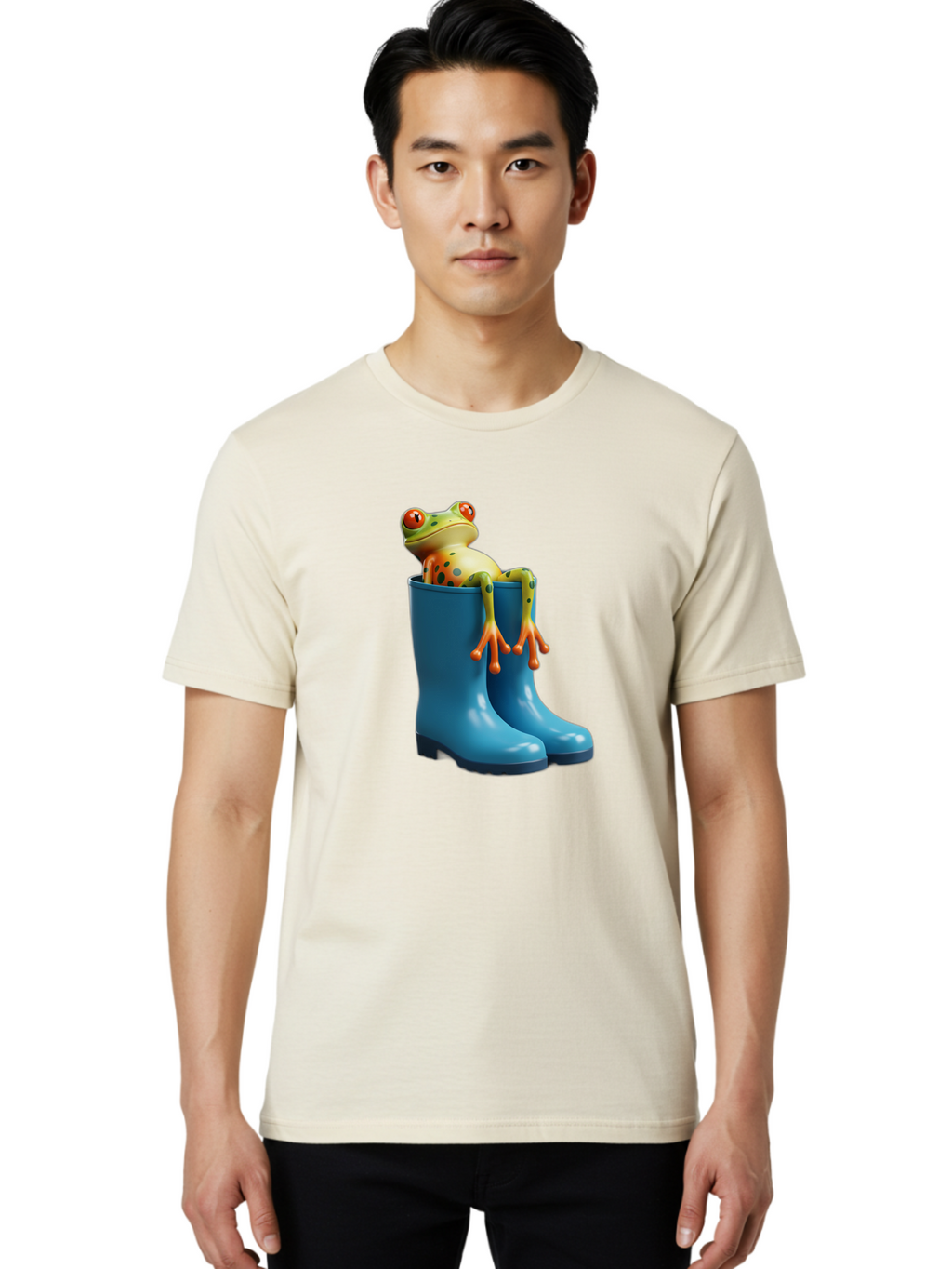 Frog-In-Blue-Boots Men'S Graphic Tee, 100% Cotton, Comfortable Casual Summer Wear, Machine Washable, Vintage Camera, Old Camera, Antique Camera, Black Camera, Classic Photography, Photography Equipment, Nostalgic Device, Film Camera, Bam438