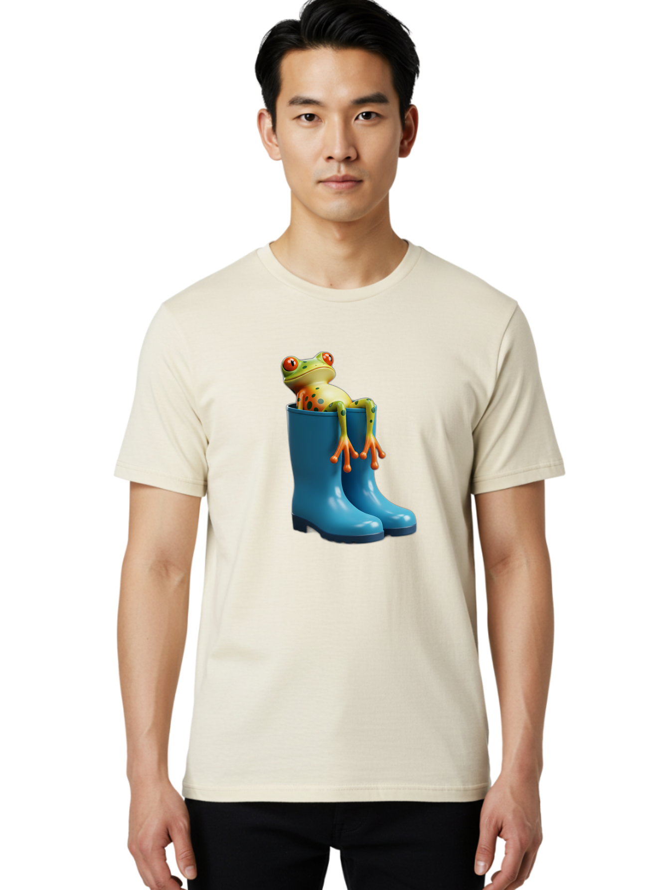 Frog-In-Blue-Boots Men'S Graphic Tee, 100% Cotton, Comfortable Casual Summer Wear, Machine Washable, Vintage Camera, Old Camera, Antique Camera, Black Camera, Classic Photography, Photography Equipment, Nostalgic Device, Film Camera, Bam438