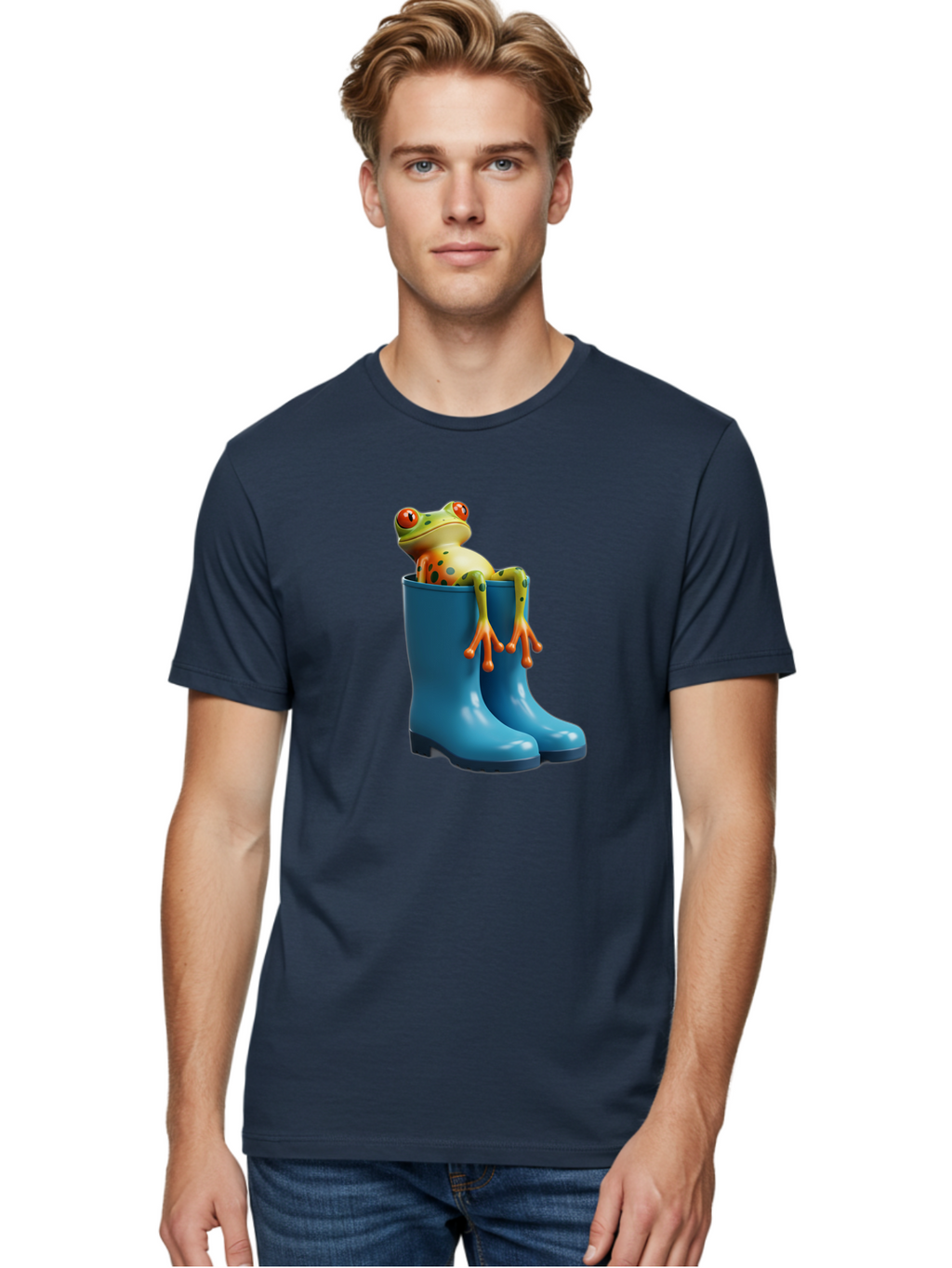 Frog-In-Blue-Boots Men'S Graphic Tee, 100% Cotton, Comfortable Casual Summer Wear, Machine Washable, Vintage Camera, Old Camera, Antique Camera, Black Camera, Classic Photography, Photography Equipment, Nostalgic Device, Film Camera, Bam438