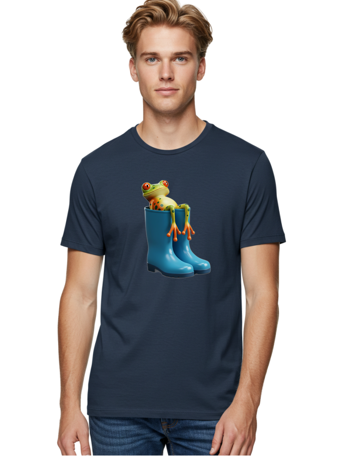 Frog-In-Blue-Boots Men'S Graphic Tee, 100% Cotton, Comfortable Casual Summer Wear, Machine Washable, Vintage Camera, Old Camera, Antique Camera, Black Camera, Classic Photography, Photography Equipment, Nostalgic Device, Film Camera, Bam438