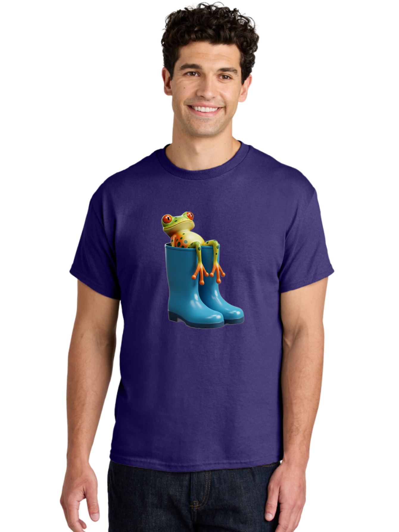 Frog-In-Blue-Boots Men'S Graphic Tee, 100% Cotton, Comfortable Casual Summer Wear, Machine Washable, Vintage Camera, Old Camera, Antique Camera, Black Camera, Classic Photography, Photography Equipment, Nostalgic Device, Film Camera, Bam438