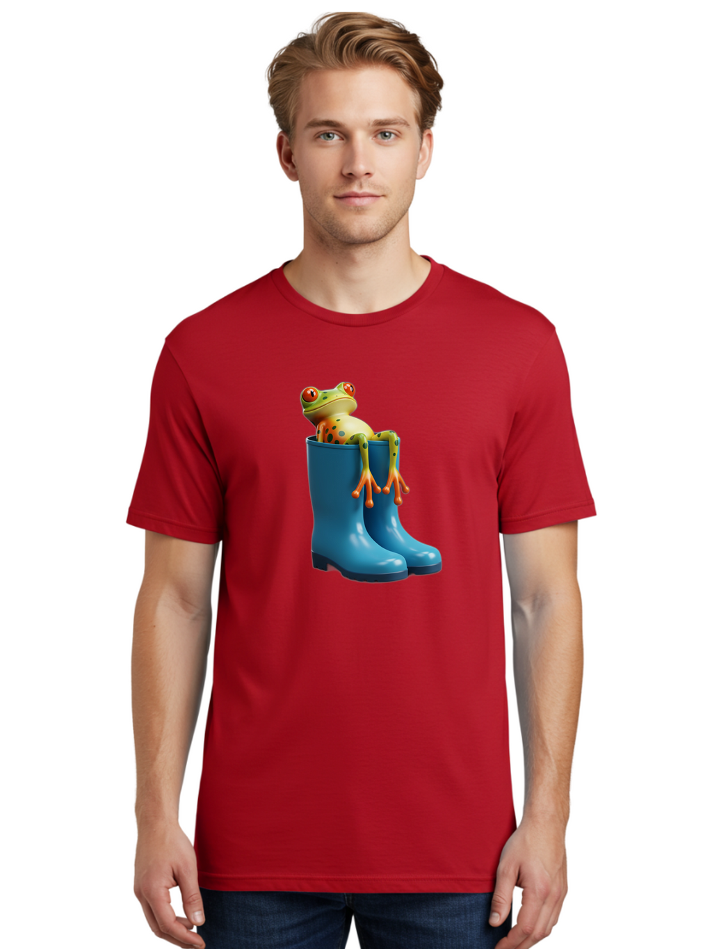 Frog-In-Blue-Boots Men'S Graphic Tee, 100% Cotton, Comfortable Casual Summer Wear, Machine Washable, Vintage Camera, Old Camera, Antique Camera, Black Camera, Classic Photography, Photography Equipment, Nostalgic Device, Film Camera, Bam438