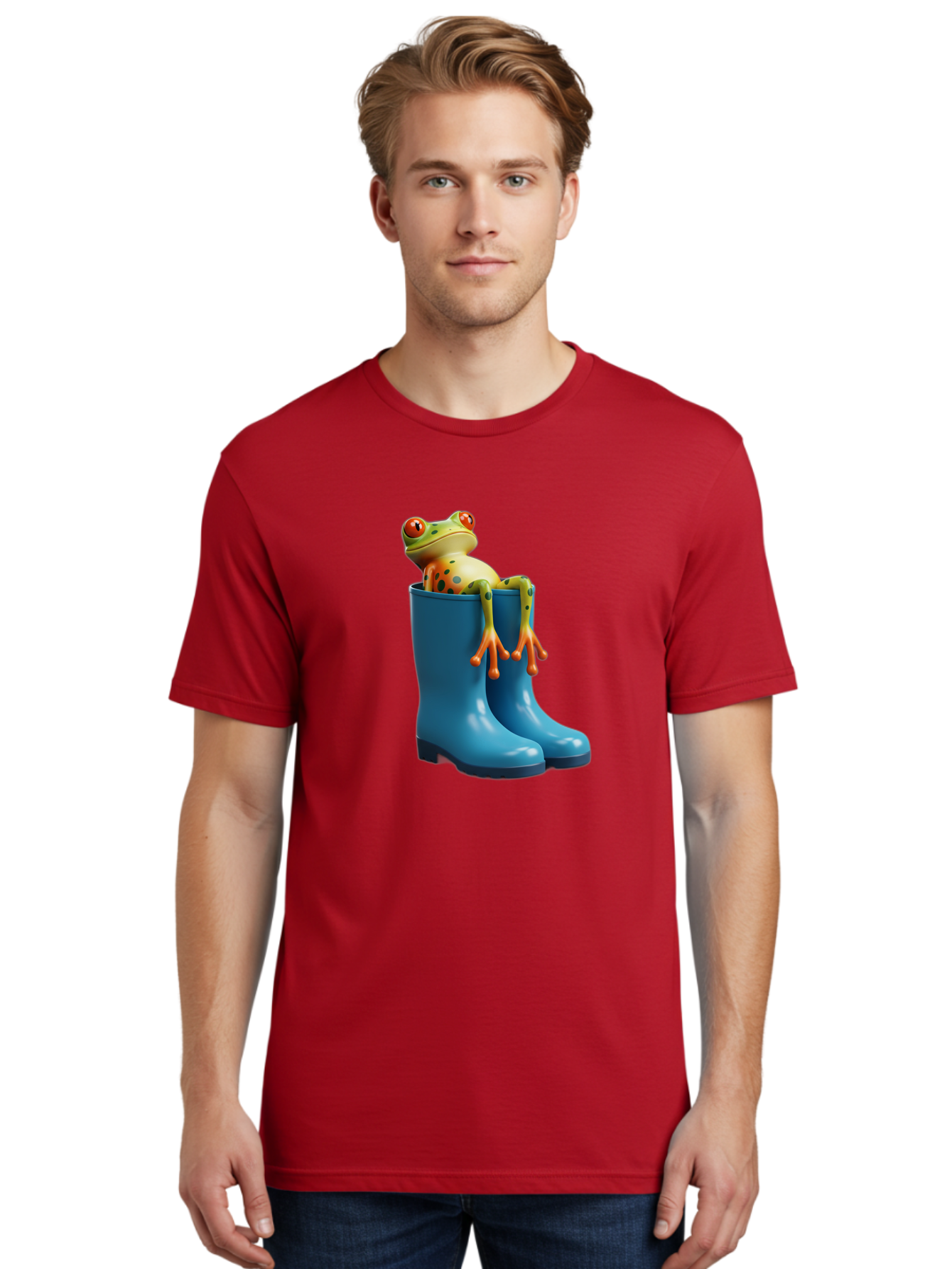 Frog-In-Blue-Boots Men'S Graphic Tee, 100% Cotton, Comfortable Casual Summer Wear, Machine Washable, Vintage Camera, Old Camera, Antique Camera, Black Camera, Classic Photography, Photography Equipment, Nostalgic Device, Film Camera, Bam438
