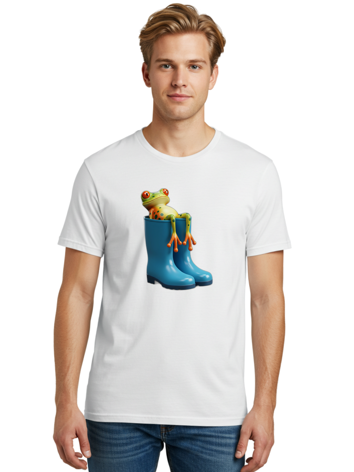 Frog-In-Blue-Boots Men'S Graphic Tee, 100% Cotton, Comfortable Casual Summer Wear, Machine Washable, Vintage Camera, Old Camera, Antique Camera, Black Camera, Classic Photography, Photography Equipment, Nostalgic Device, Film Camera, Bam438