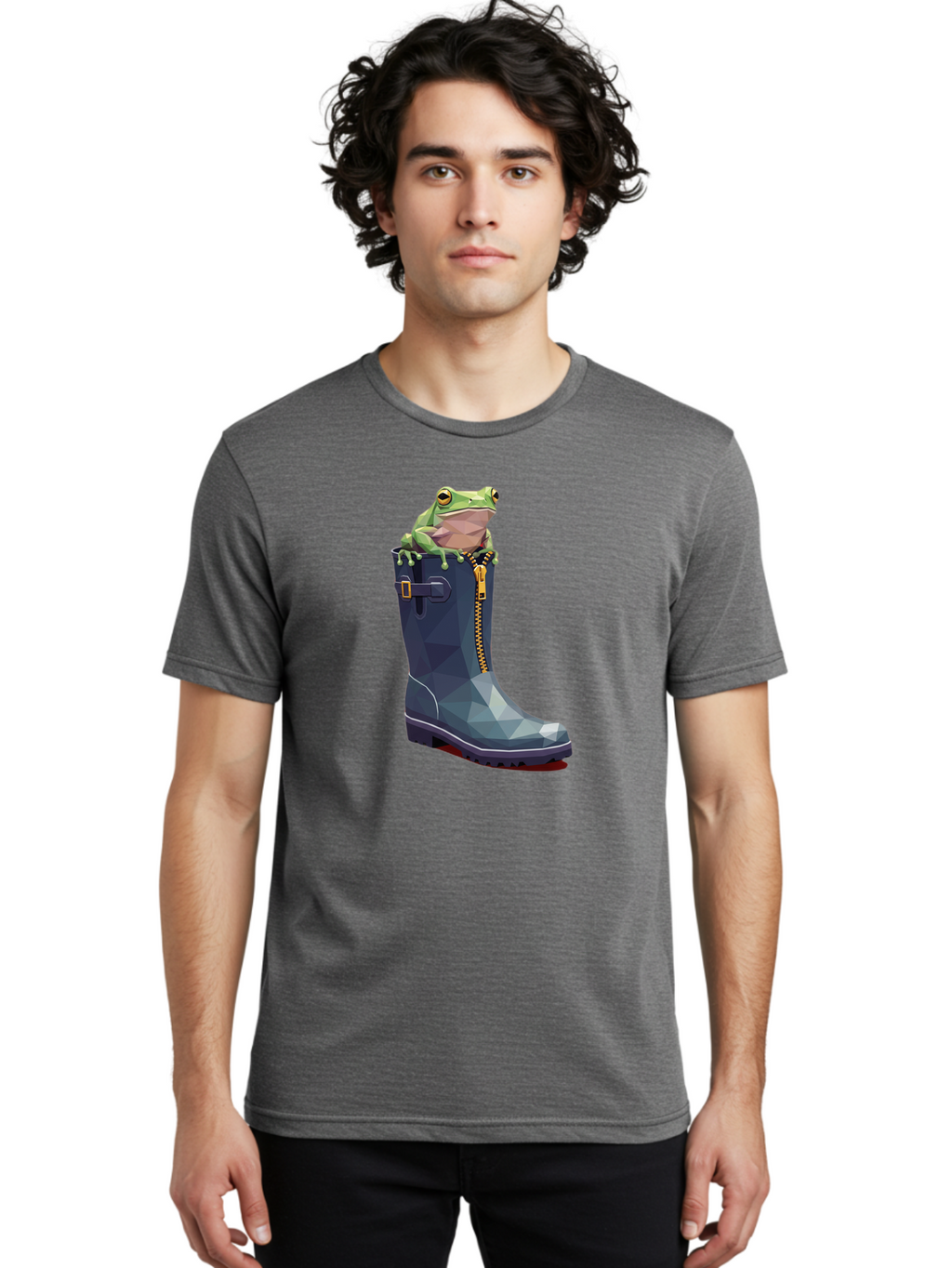 Frog-In-Boot-1 Men'S Graphic Tee, 100% Cotton, Comfortable Casual Summer Wear, Machine Washable, Vintage Camera, Old Camera, Antique Camera, Black Camera, Classic Photography, Photography Equipment, Nostalgic Device, Film Camera, Camera Art Bam439