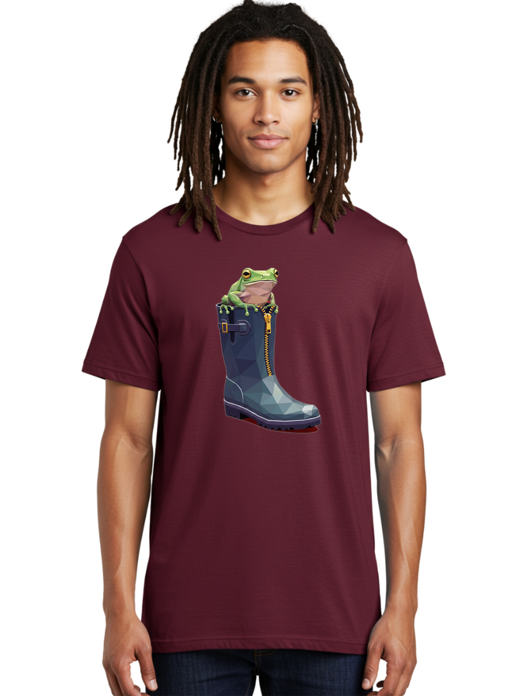 Frog-In-Boot-1 Men'S Graphic Tee, 100% Cotton, Comfortable Casual Summer Wear, Machine Washable, Vintage Camera, Old Camera, Antique Camera, Black Camera, Classic Photography, Photography Equipment, Nostalgic Device, Film Camera, Camera Art Bam439