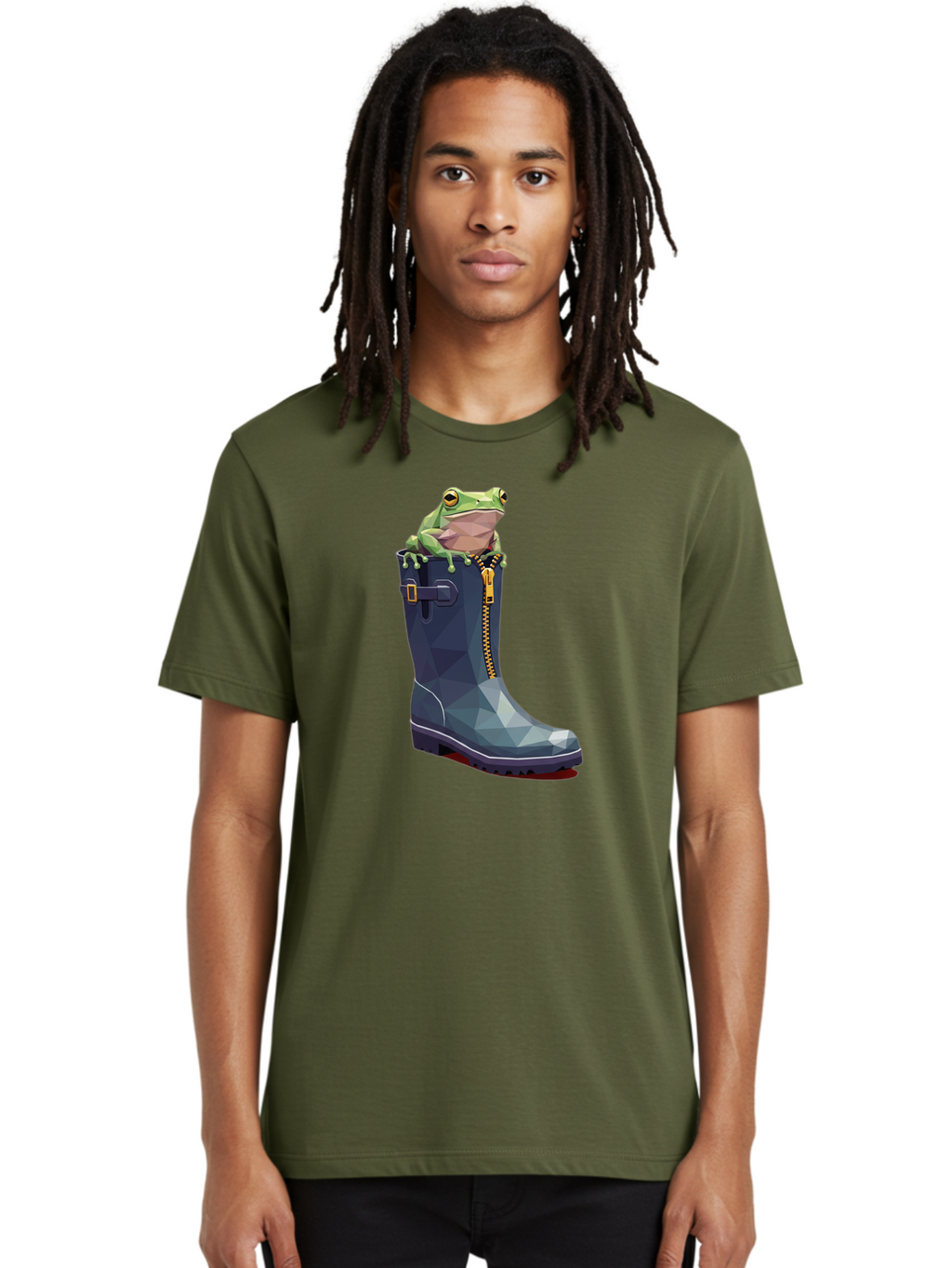 Frog-In-Boot-1 Men'S Graphic Tee, 100% Cotton, Comfortable Casual Summer Wear, Machine Washable, Vintage Camera, Old Camera, Antique Camera, Black Camera, Classic Photography, Photography Equipment, Nostalgic Device, Film Camera, Camera Art Bam439