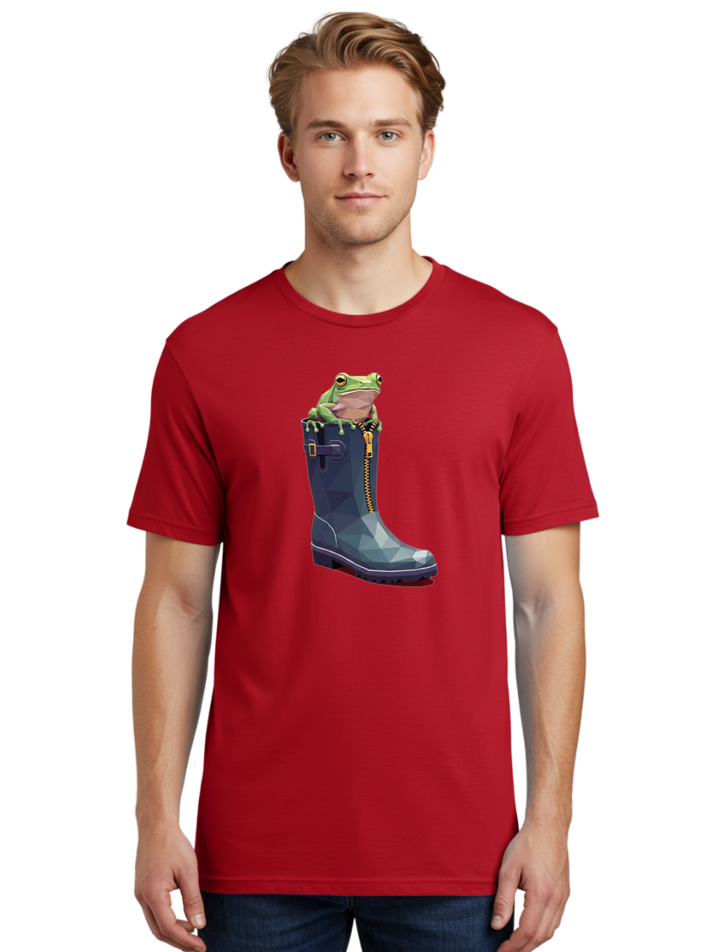 Frog-In-Boot-1 Men'S Graphic Tee, 100% Cotton, Comfortable Casual Summer Wear, Machine Washable, Vintage Camera, Old Camera, Antique Camera, Black Camera, Classic Photography, Photography Equipment, Nostalgic Device, Film Camera, Camera Art Bam439