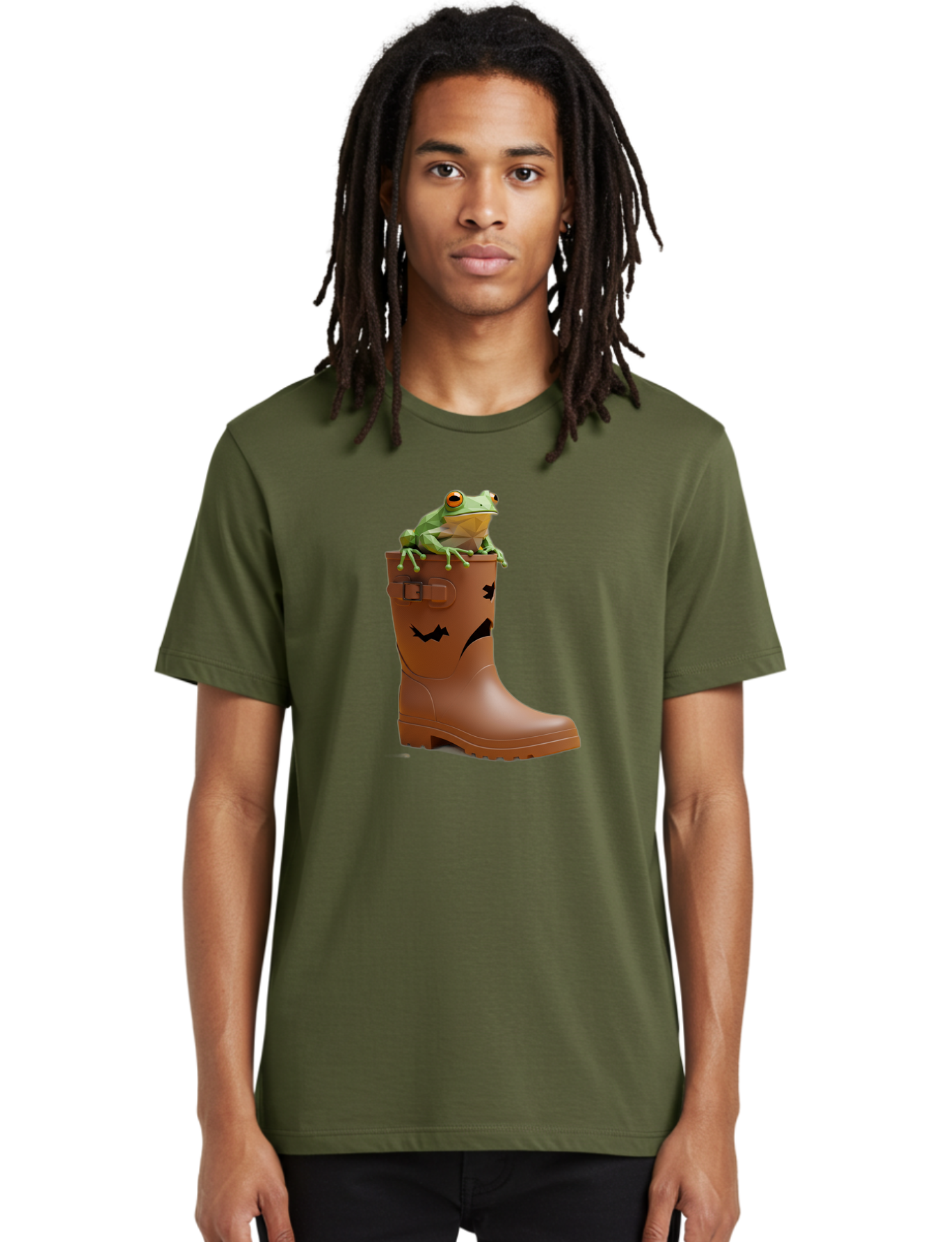 Frog-In-Boot-2 Men'S Graphic Tee, 100% Cotton, Comfortable Casual Summer Wear, Machine Washable, Vintage Camera, Old Camera, Antique Camera, Black Camera, Classic Photography, Photography Equipment, Nostalgic Device, Film Camera, Camera Art Bam440