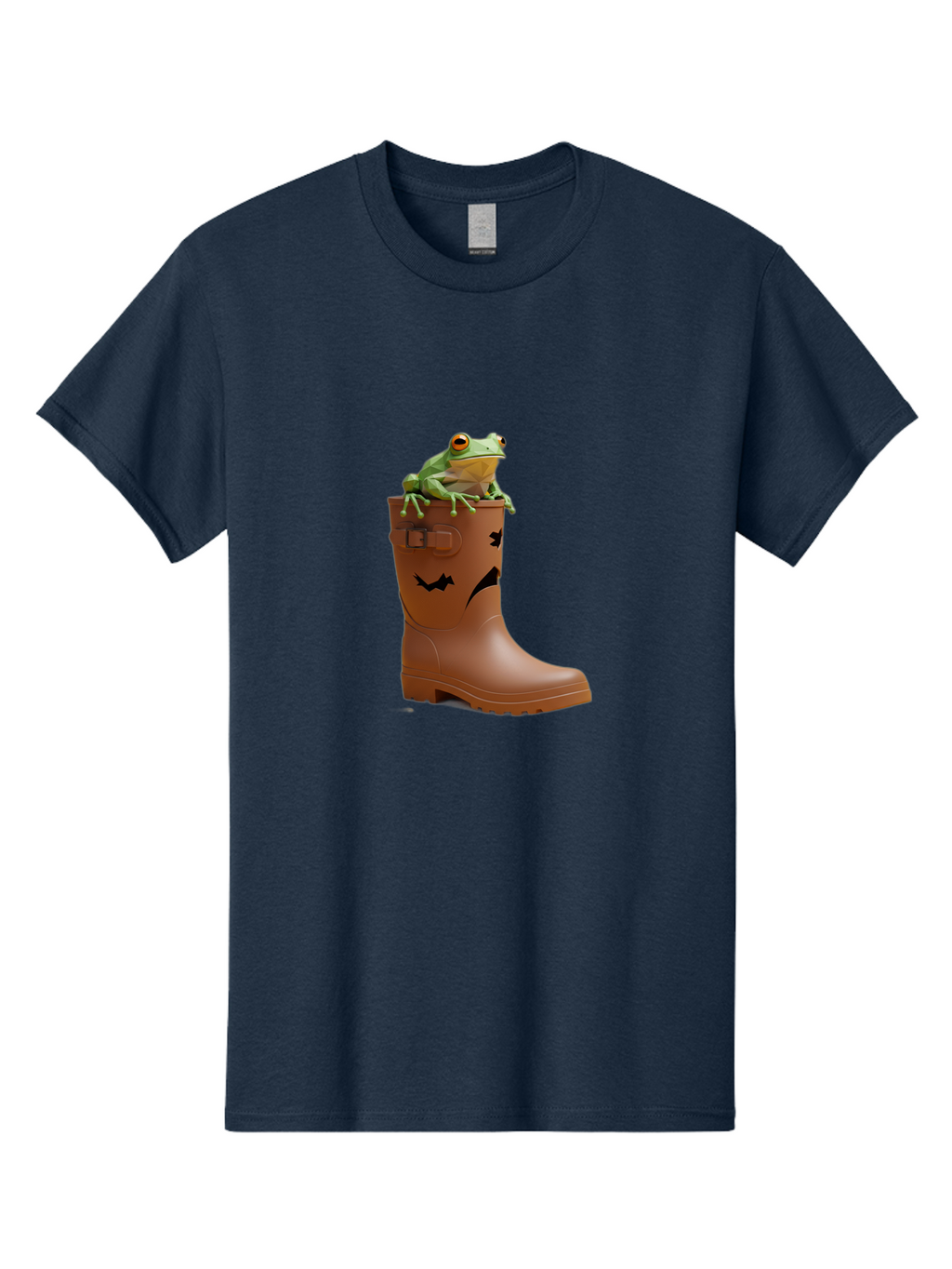 Frog-In-Boot-2 Men'S Graphic Tee, 100% Cotton, Comfortable Casual Summer Wear, Machine Washable, Vintage Camera, Old Camera, Antique Camera, Black Camera, Classic Photography, Photography Equipment, Nostalgic Device, Film Camera, Camera Art Bam440