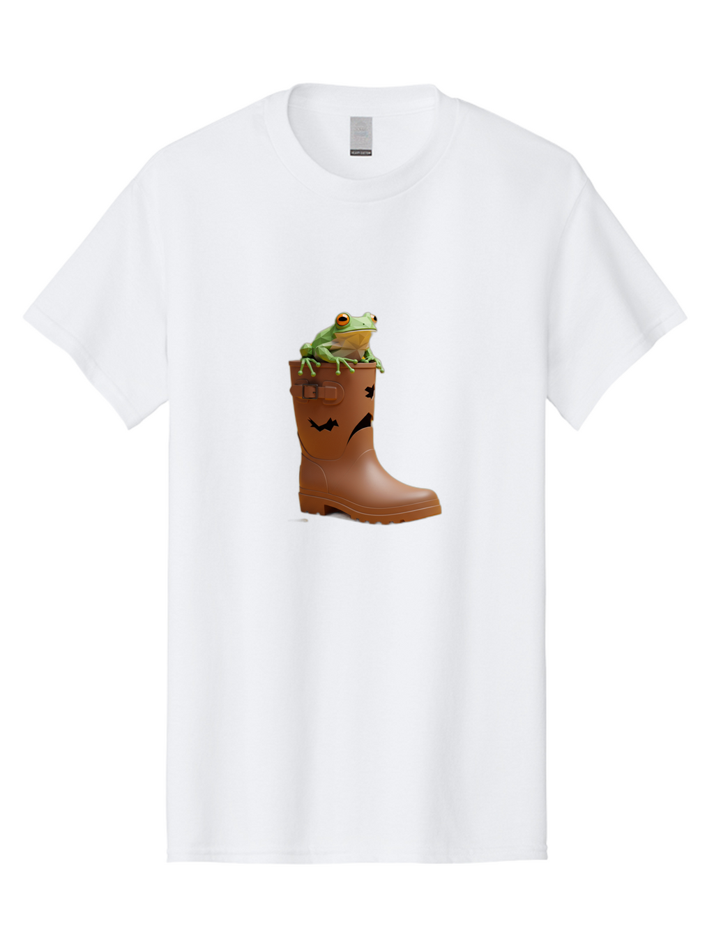 Frog-In-Boot-2 Men'S Graphic Tee, 100% Cotton, Comfortable Casual Summer Wear, Machine Washable, Vintage Camera, Old Camera, Antique Camera, Black Camera, Classic Photography, Photography Equipment, Nostalgic Device, Film Camera, Camera Art Bam440