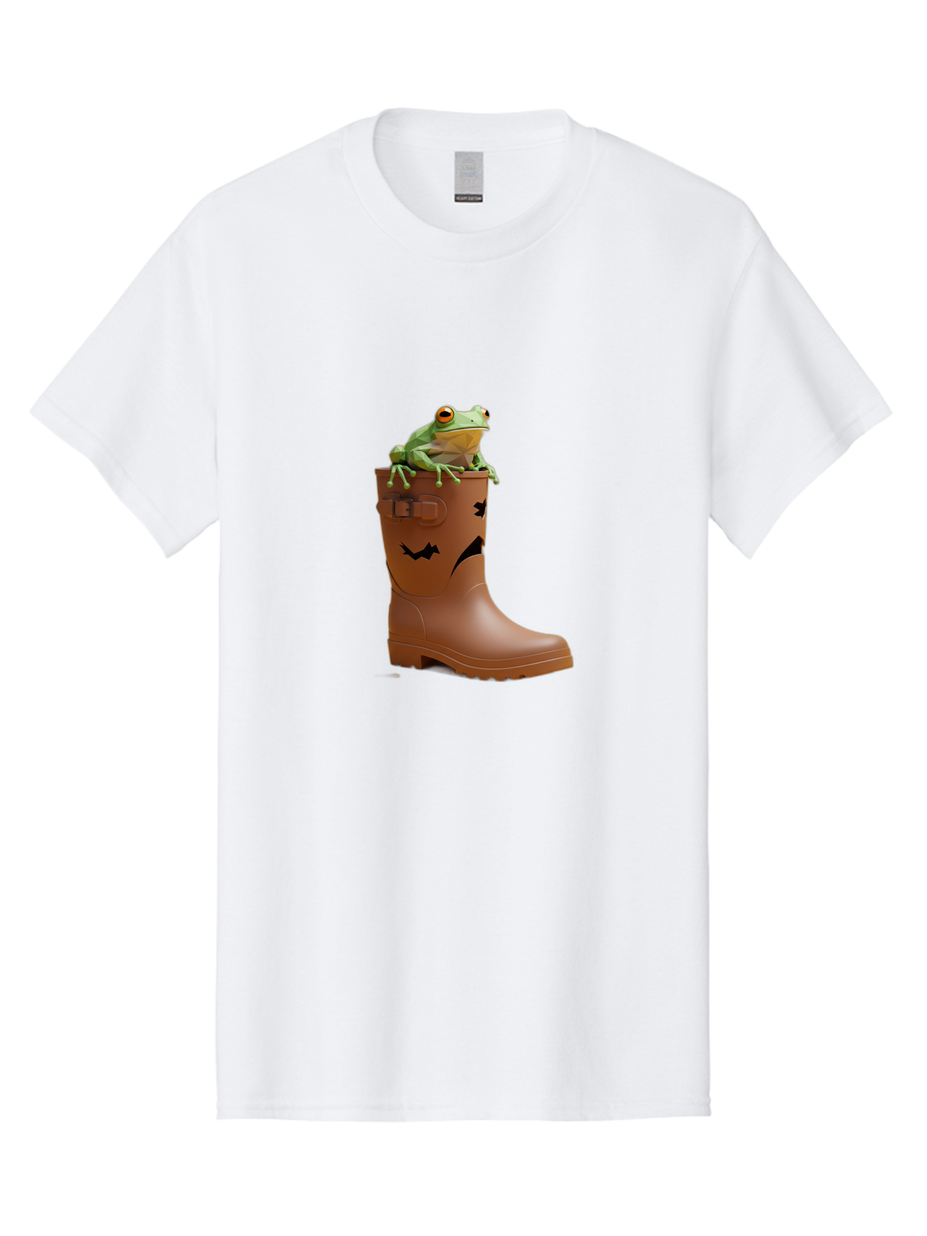 Frog-In-Boot-2 Men'S Graphic Tee, 100% Cotton, Comfortable Casual Summer Wear, Machine Washable, Vintage Camera, Old Camera, Antique Camera, Black Camera, Classic Photography, Photography Equipment, Nostalgic Device, Film Camera, Camera Art Bam440
