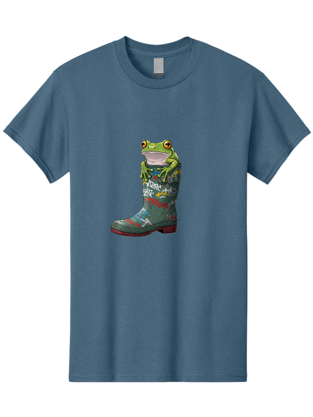 Frog-In-Boot-3 Men'S Graphic Tee, 100% Cotton, Comfortable Casual Summer Wear, Machine Washable, Vintage Camera, Old Camera, Antique Camera, Black Camera, Classic Photography, Photography Equipment, Nostalgic Device, Film Camera, Camera Art Bam441