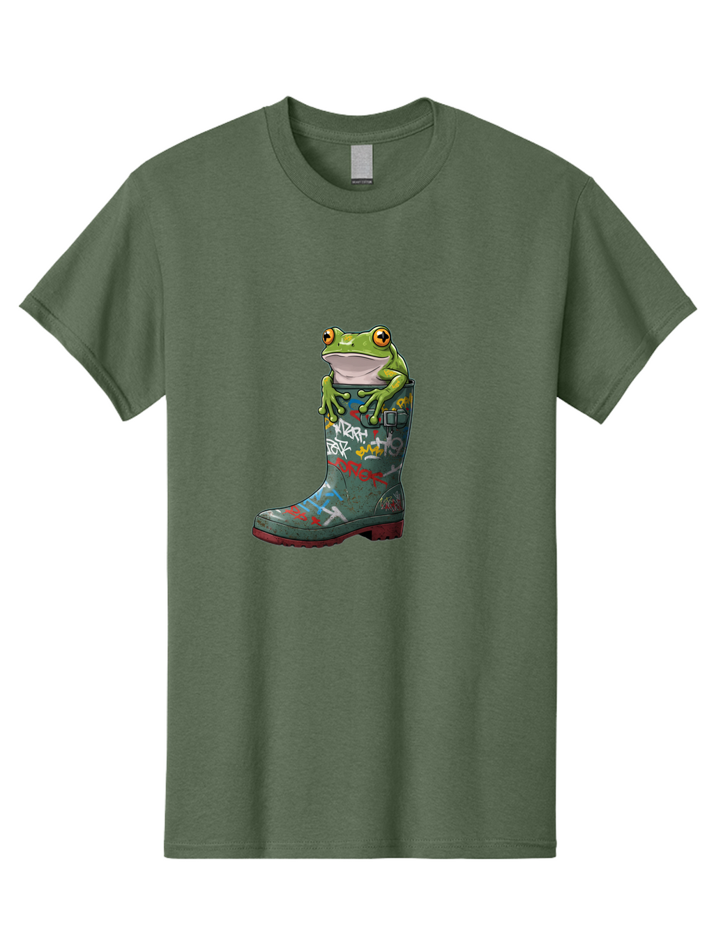 Frog-In-Boot-3 Men'S Graphic Tee, 100% Cotton, Comfortable Casual Summer Wear, Machine Washable, Vintage Camera, Old Camera, Antique Camera, Black Camera, Classic Photography, Photography Equipment, Nostalgic Device, Film Camera, Camera Art Bam441