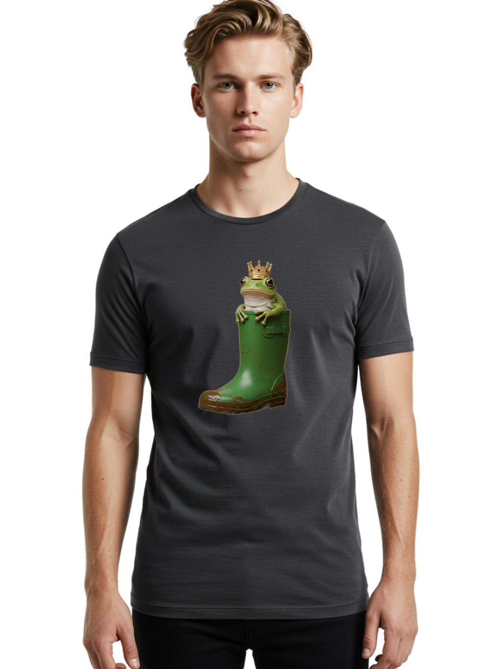 Frog-In-Boot Men'S Graphic Tee, 100% Cotton, Comfortable Casual Summer Wear, Machine Washable, Vintage Camera, Old Camera, Antique Camera, Black Camera, Classic Photography, Photography Equipment, Nostalgic Device, Film Camera, Camera Art Bam442