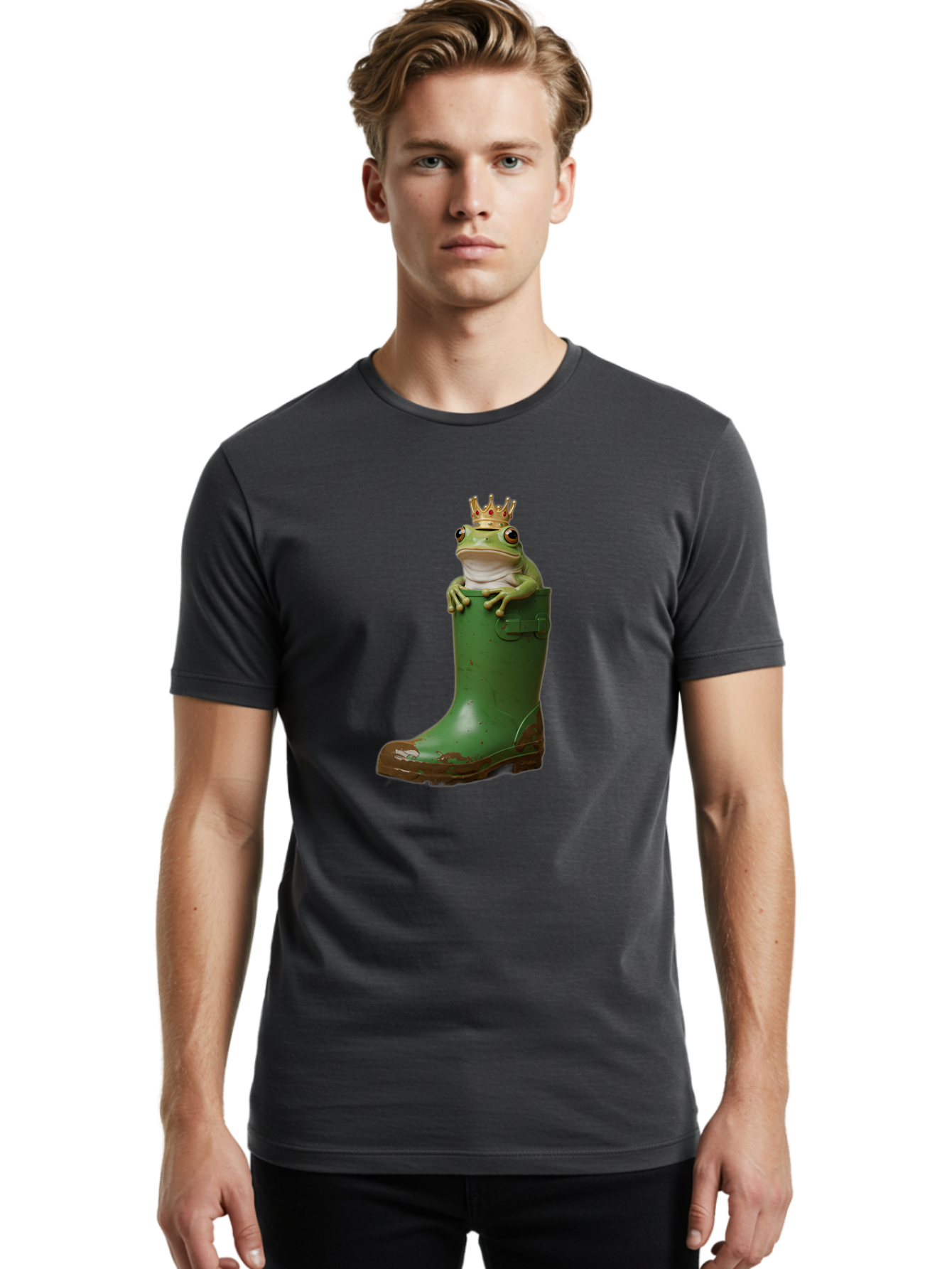 Frog-In-Boot Men'S Graphic Tee, 100% Cotton, Comfortable Casual Summer Wear, Machine Washable, Vintage Camera, Old Camera, Antique Camera, Black Camera, Classic Photography, Photography Equipment, Nostalgic Device, Film Camera, Camera Art Bam442