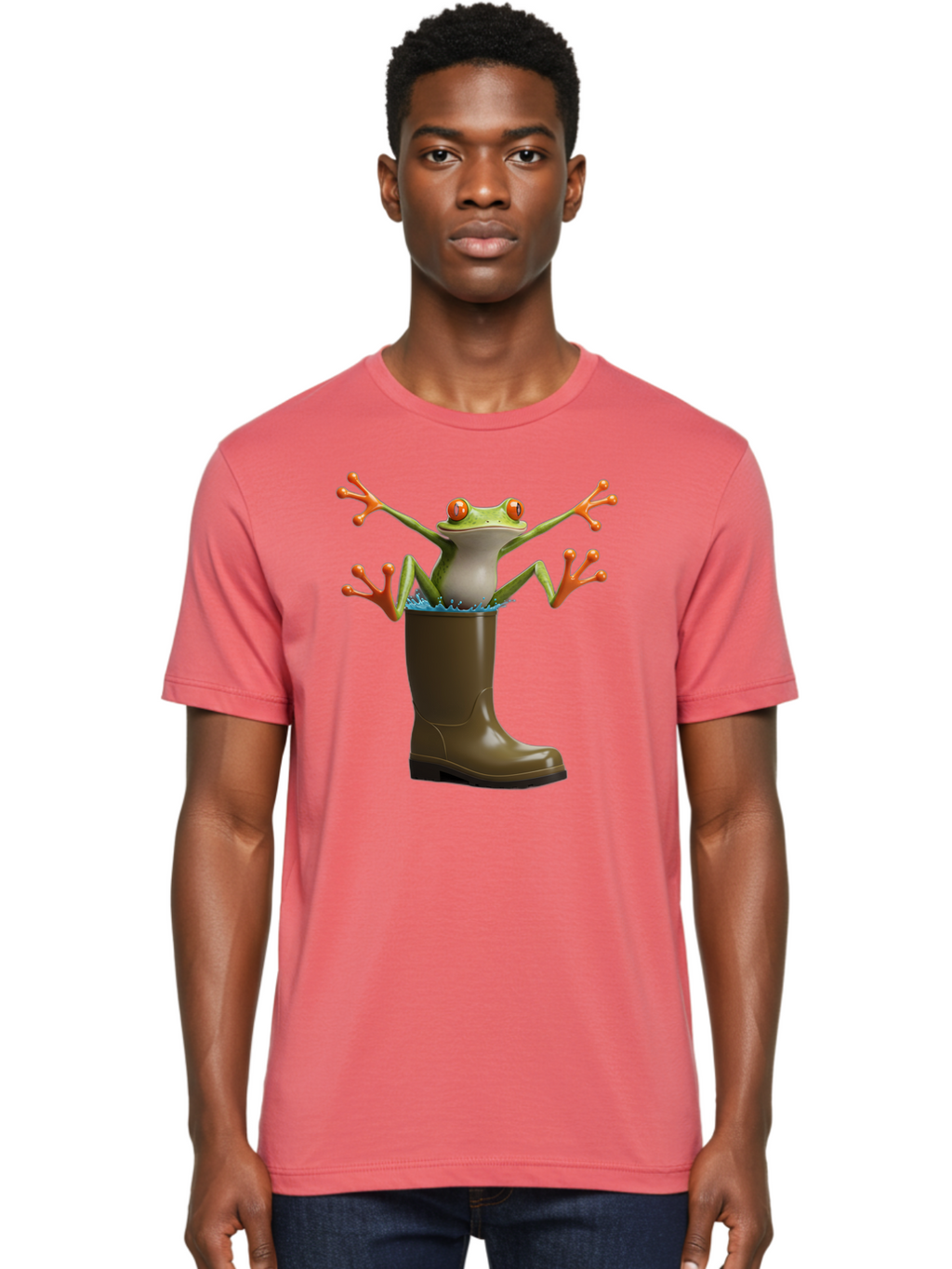 Frog-In-Mud-Boot Men'S Graphic Tee, 100% Cotton, Comfortable Casual Summer Wear, Machine Washable, Vintage Camera, Old Camera, Antique Camera, Black Camera, Classic Photography, Photography Equipment, Nostalgic Device, Film Camera, Camera Art Bam444