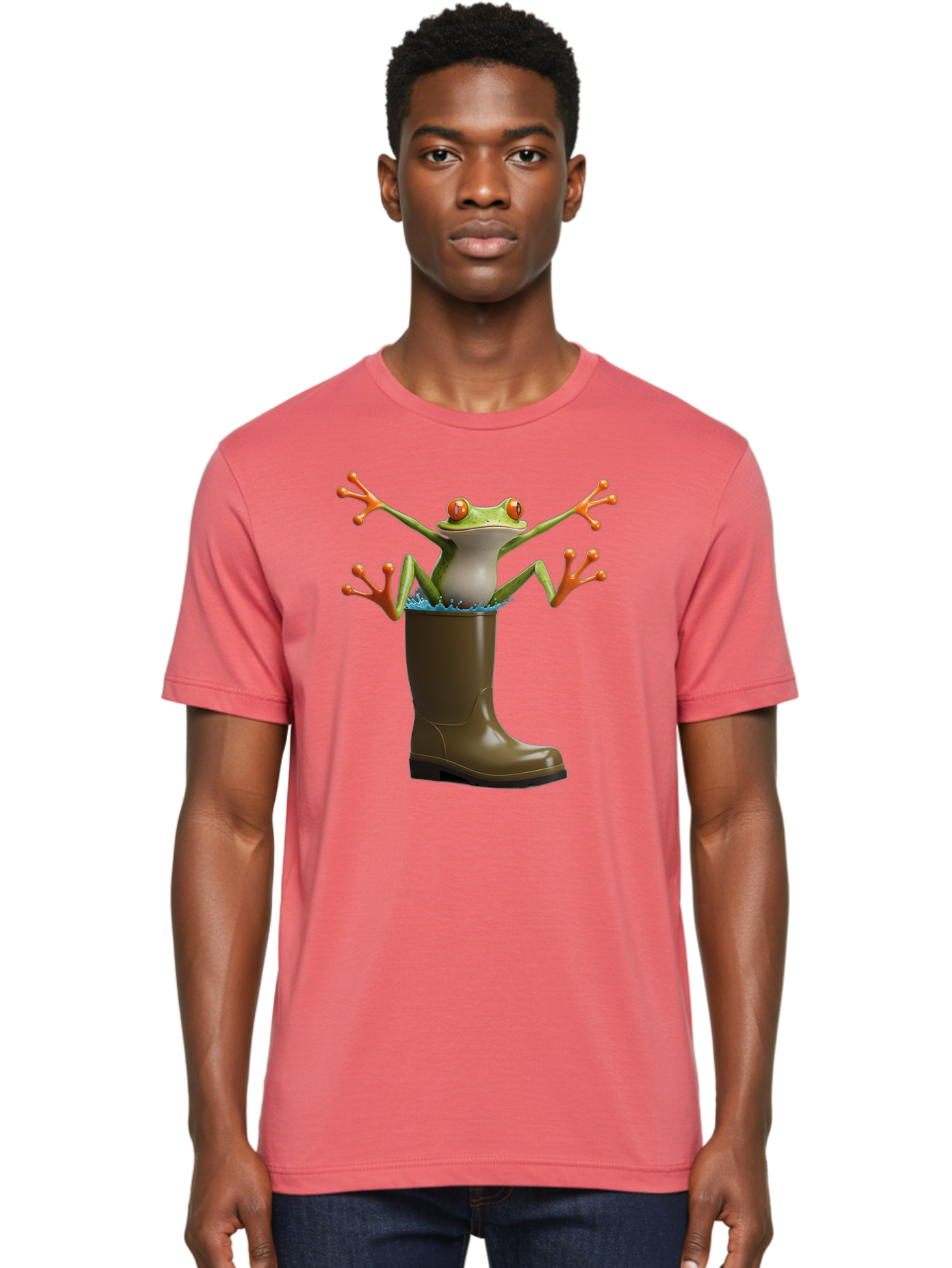 Frog-In-Mud-Boot Men'S Graphic Tee, 100% Cotton, Comfortable Casual Summer Wear, Machine Washable, Vintage Camera, Old Camera, Antique Camera, Black Camera, Classic Photography, Photography Equipment, Nostalgic Device, Film Camera, Camera Art Bam444