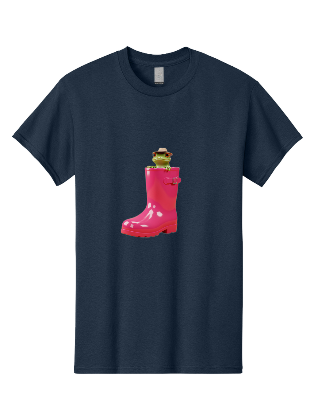 Frog-In-Pink-Boot Men'S Graphic Tee, 100% Cotton, Comfortable Casual Summer Wear, Machine Washable, Vintage Camera, Old Camera, Antique Camera, Black Camera, Classic Photography, Photography Equipment, Nostalgic Device, Film Camera, Camera Art Bam446