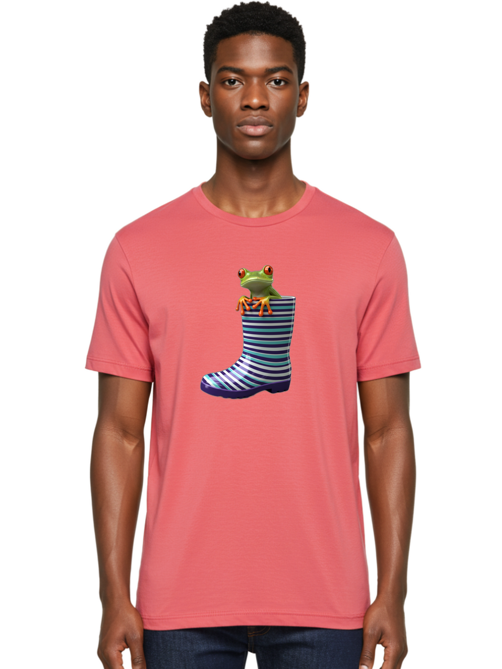 Frog-In-Rainboot Men'S Graphic Tee, 100% Cotton, Comfortable Casual Summer Wear, Machine Washable, Vintage Camera, Old Camera, Antique Camera, Black Camera, Classic Photography, Photography Equipment, Nostalgic Device, Film Camera, Camera Art Bam448