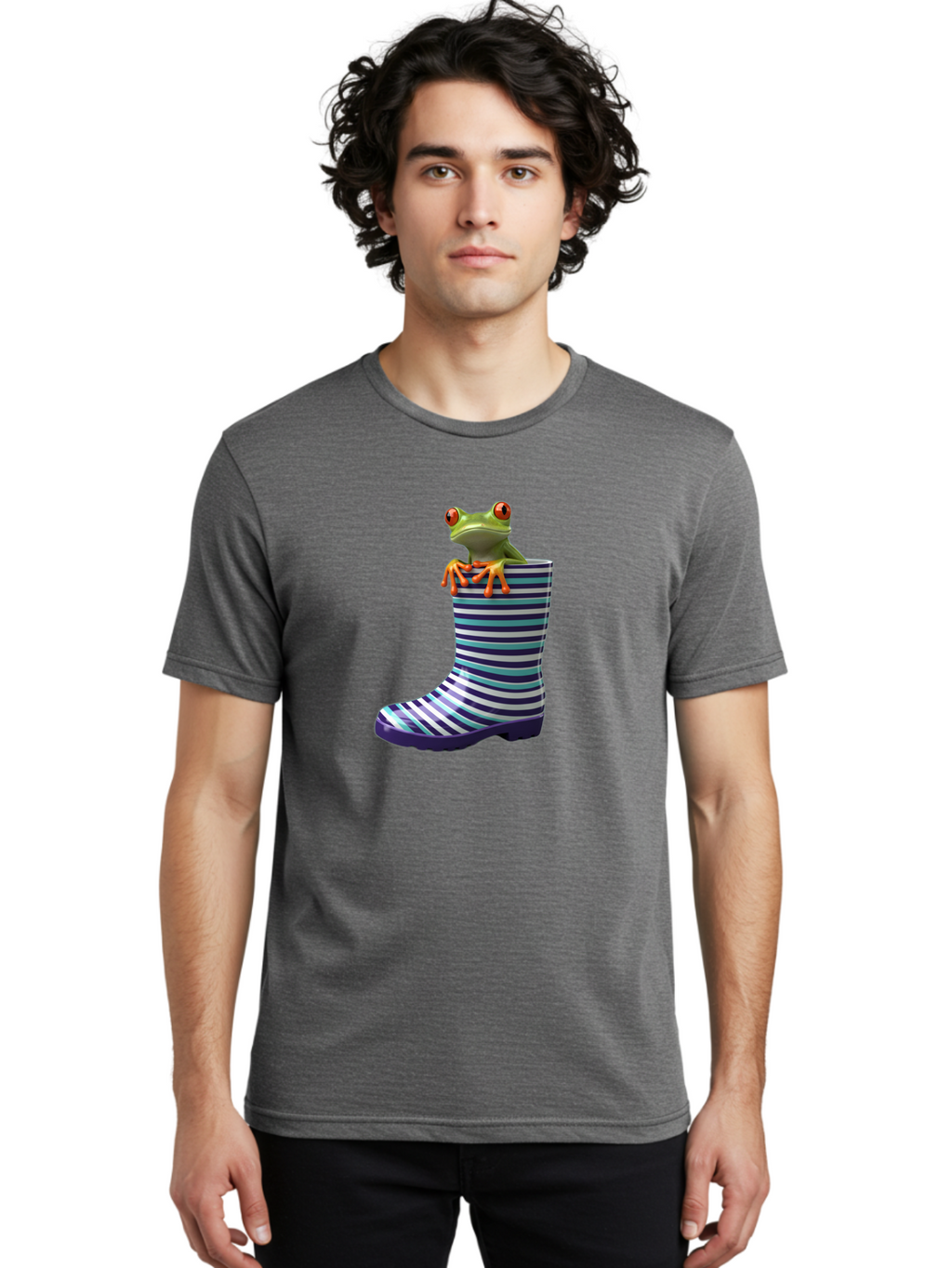 Frog-In-Rainboot Men'S Graphic Tee, 100% Cotton, Comfortable Casual Summer Wear, Machine Washable, Vintage Camera, Old Camera, Antique Camera, Black Camera, Classic Photography, Photography Equipment, Nostalgic Device, Film Camera, Camera Art Bam448