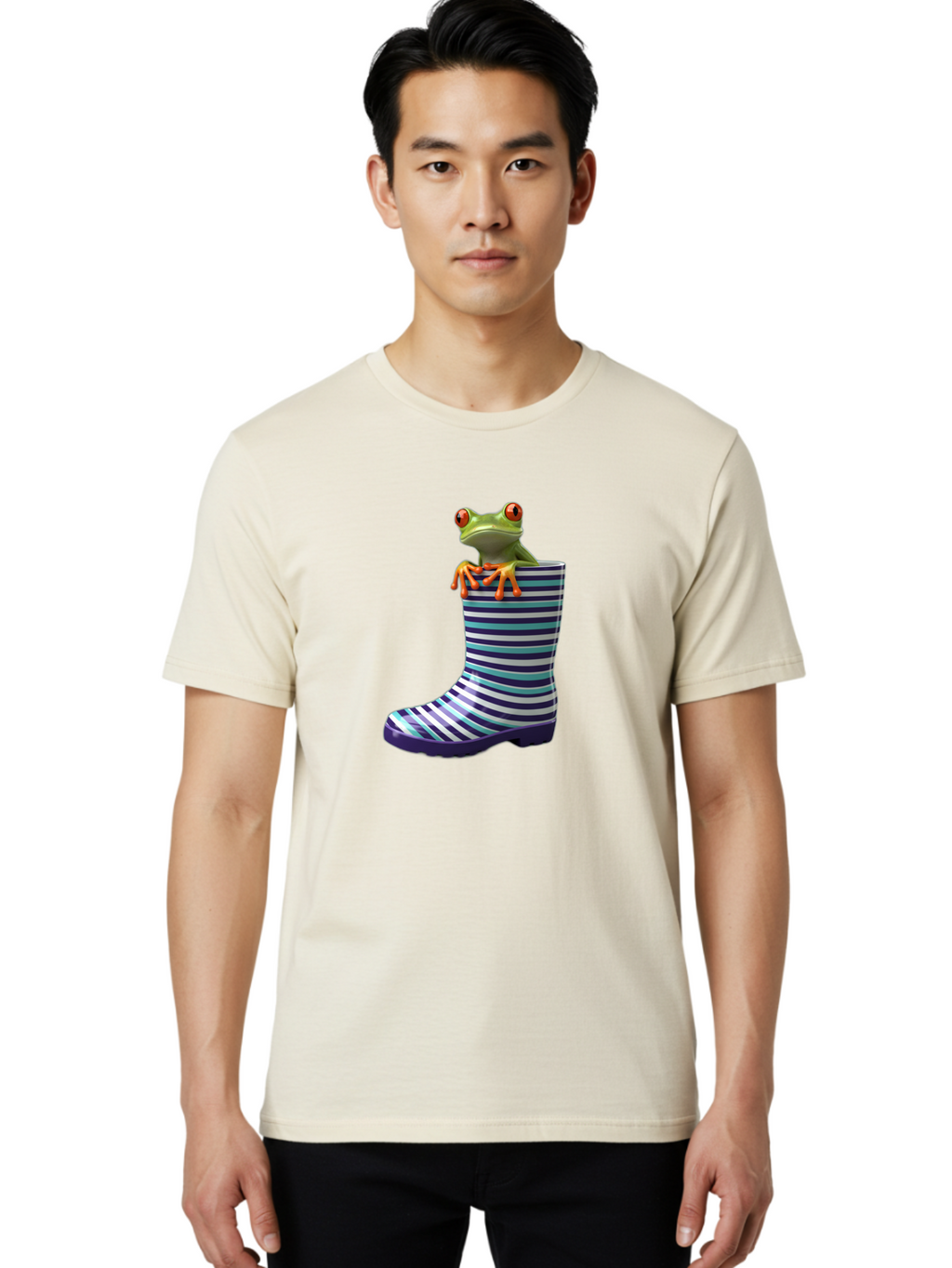 Frog-In-Rainboot Men'S Graphic Tee, 100% Cotton, Comfortable Casual Summer Wear, Machine Washable, Vintage Camera, Old Camera, Antique Camera, Black Camera, Classic Photography, Photography Equipment, Nostalgic Device, Film Camera, Camera Art Bam448