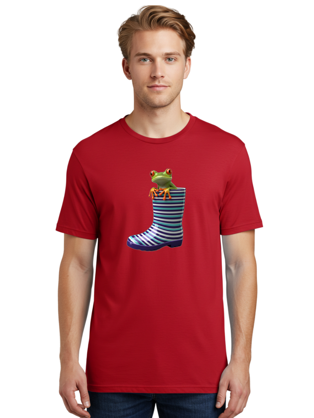 Frog-In-Rainboot Men'S Graphic Tee, 100% Cotton, Comfortable Casual Summer Wear, Machine Washable, Vintage Camera, Old Camera, Antique Camera, Black Camera, Classic Photography, Photography Equipment, Nostalgic Device, Film Camera, Camera Art Bam448