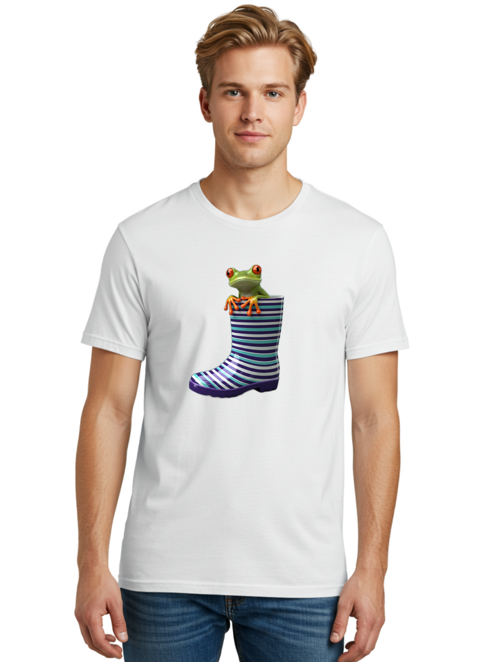 Frog-In-Rainboot Men'S Graphic Tee, 100% Cotton, Comfortable Casual Summer Wear, Machine Washable, Vintage Camera, Old Camera, Antique Camera, Black Camera, Classic Photography, Photography Equipment, Nostalgic Device, Film Camera, Camera Art Bam448