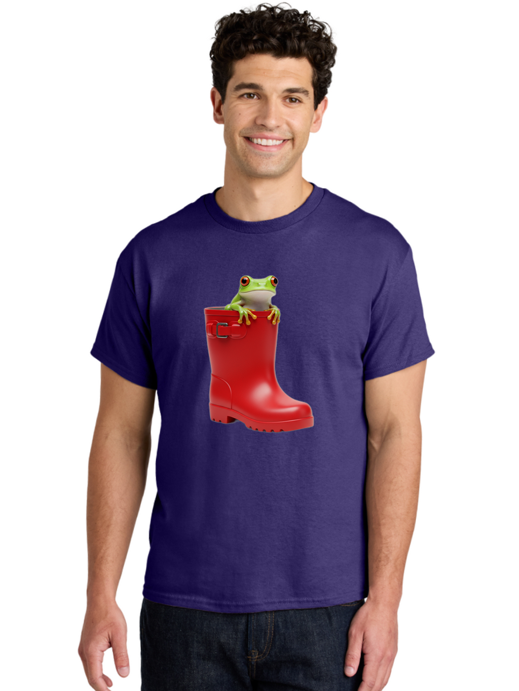 Frog-In-Red-Boot Men'S Graphic Tee, 100% Cotton, Comfortable Casual Summer Wear, Machine Washable, Vintage Camera, Old Camera, Antique Camera, Black Camera, Classic Photography, Photography Equipment, Nostalgic Device, Film Camera, Camera Art Bam449