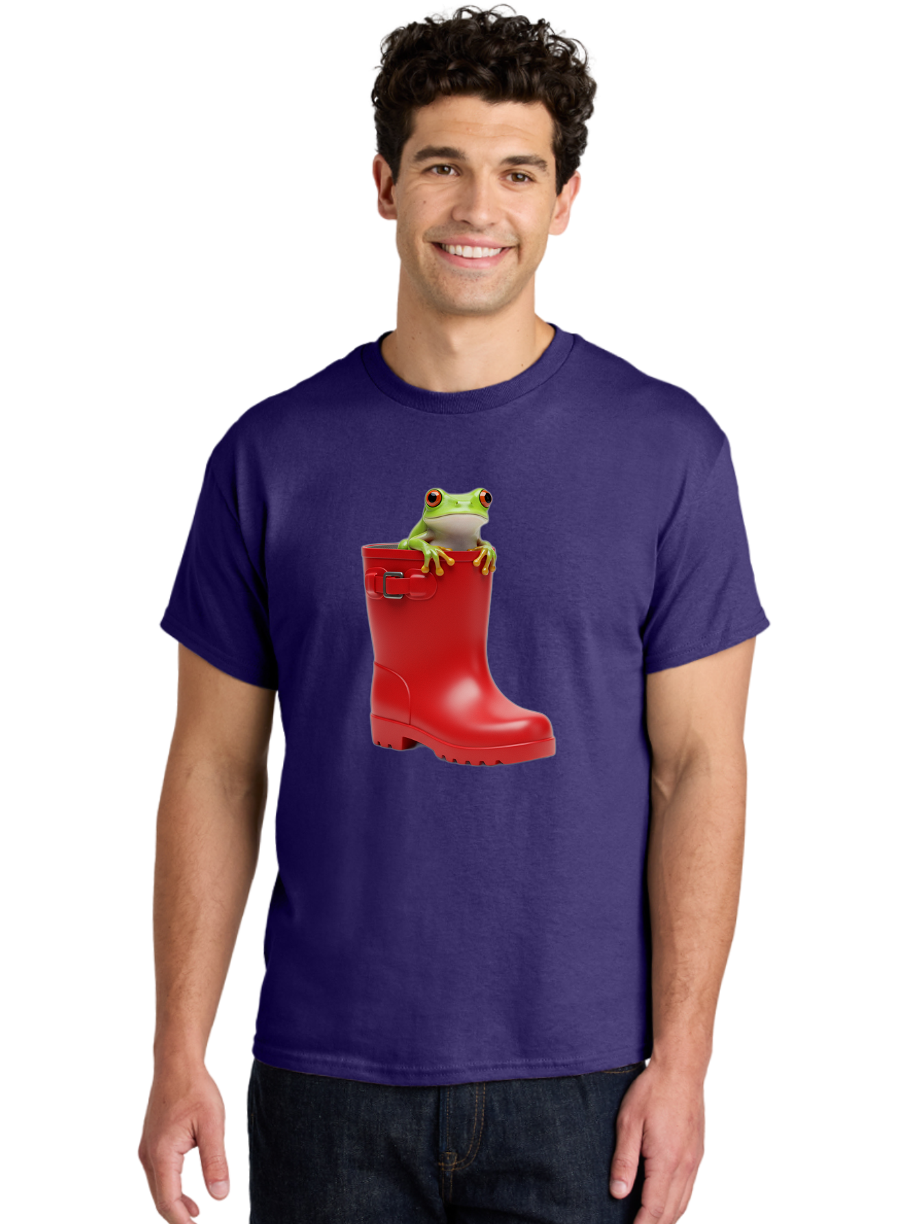 Frog-In-Red-Boot Men'S Graphic Tee, 100% Cotton, Comfortable Casual Summer Wear, Machine Washable, Vintage Camera, Old Camera, Antique Camera, Black Camera, Classic Photography, Photography Equipment, Nostalgic Device, Film Camera, Camera Art Bam449