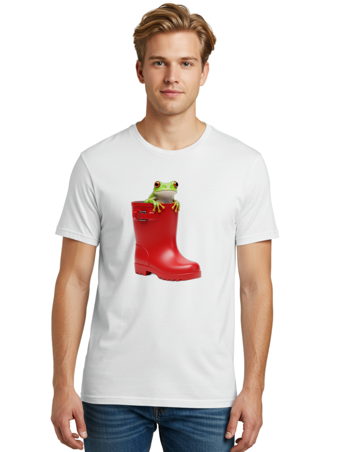 Frog-In-Red-Boot Men'S Graphic Tee, 100% Cotton, Comfortable Casual Summer Wear, Machine Washable, Vintage Camera, Old Camera, Antique Camera, Black Camera, Classic Photography, Photography Equipment, Nostalgic Device, Film Camera, Camera Art Bam449