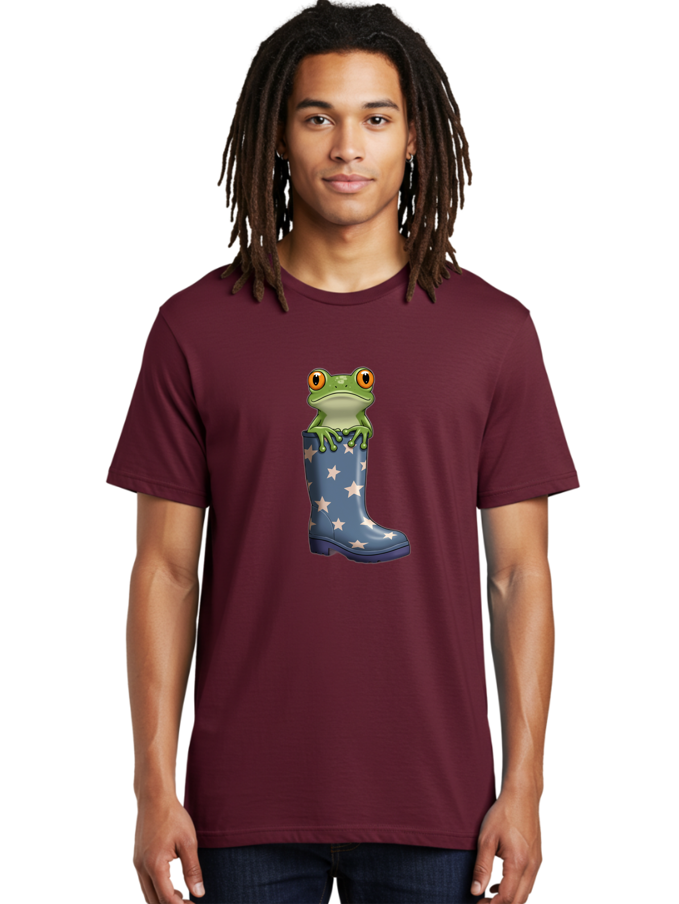 Frog-In-Starry-Boot Men'S Graphic Tee, 100% Cotton, Comfortable Casual Summer Wear, Machine Washable, Vintage Camera, Old Camera, Antique Camera, Black Camera, Classic Photography, Photography Equipment, Nostalgic Device, Film Camera, Bam450