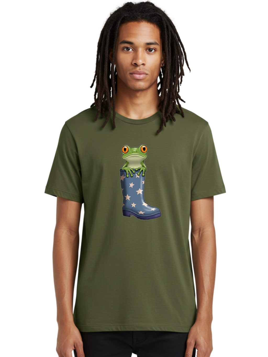 Frog-In-Starry-Boot Men'S Graphic Tee, 100% Cotton, Comfortable Casual Summer Wear, Machine Washable, Vintage Camera, Old Camera, Antique Camera, Black Camera, Classic Photography, Photography Equipment, Nostalgic Device, Film Camera, Bam450