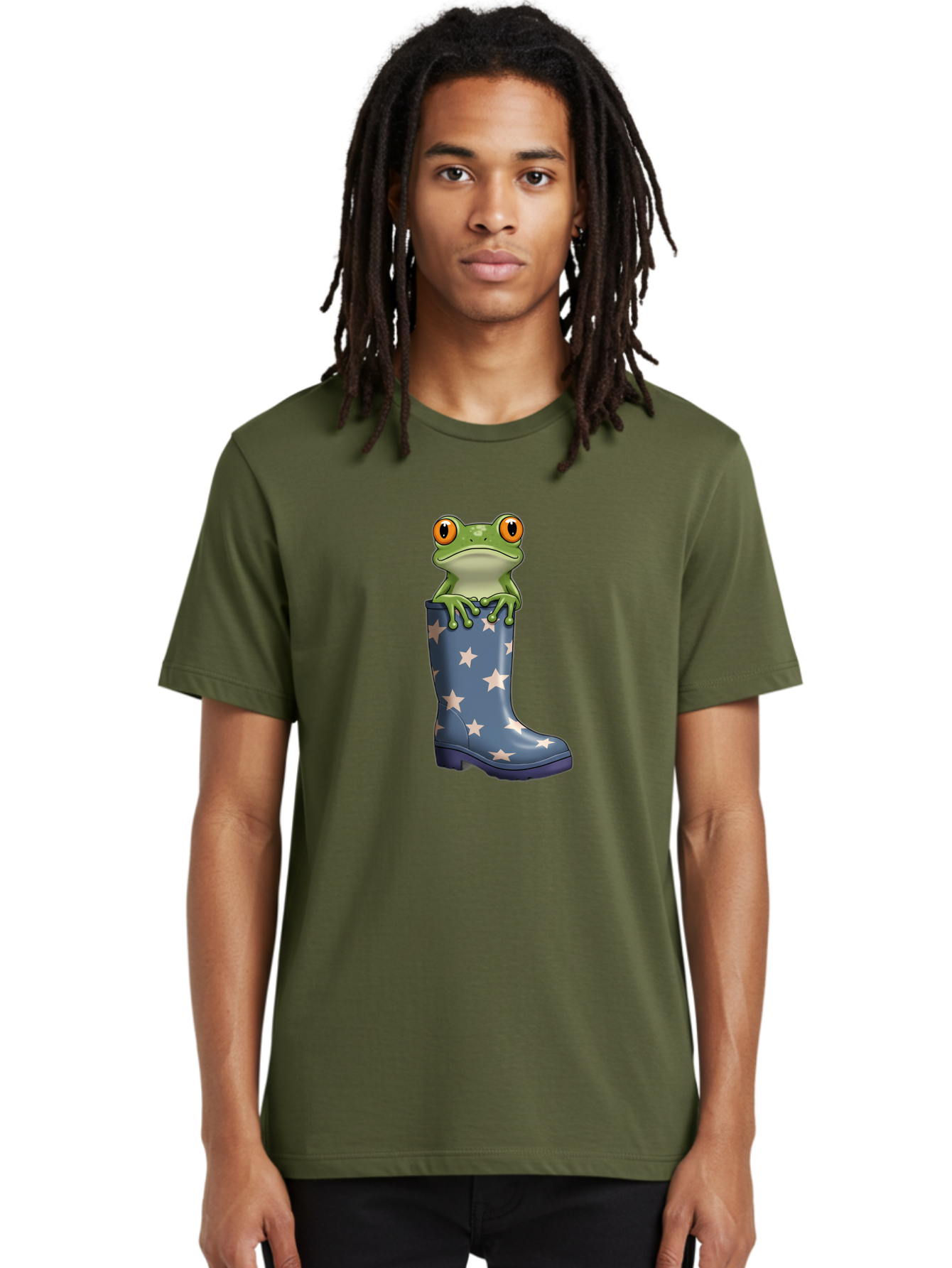Frog-In-Starry-Boot Men'S Graphic Tee, 100% Cotton, Comfortable Casual Summer Wear, Machine Washable, Vintage Camera, Old Camera, Antique Camera, Black Camera, Classic Photography, Photography Equipment, Nostalgic Device, Film Camera, Bam450