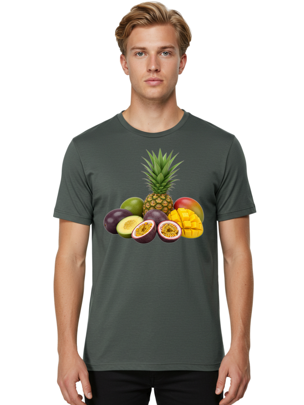 Fruit-Arrangement Men'S Graphic Tee, 100% Cotton, Comfortable Casual Summer Wear, Machine Washable, Vintage Camera, Old Camera, Antique Camera, Black Camera, Classic Photography, Photography Equipment, Nostalgic Device, Film Camera, Camera Art Bam454