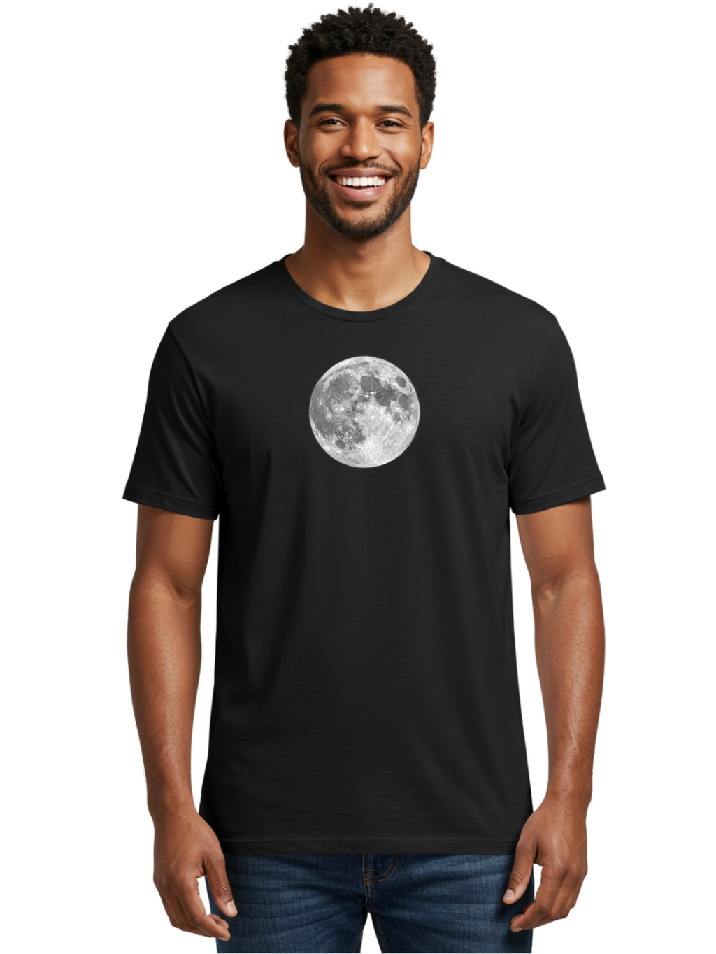 Full-Moon-1 Men'S Graphic Tee, 100% Cotton, Comfortable Casual Summer Wear, Machine Washable, Vintage Camera, Old Camera, Antique Camera, Black Camera, Classic Photography, Photography Equipment, Nostalgic Device, Film Camera, Camera Art Bam455