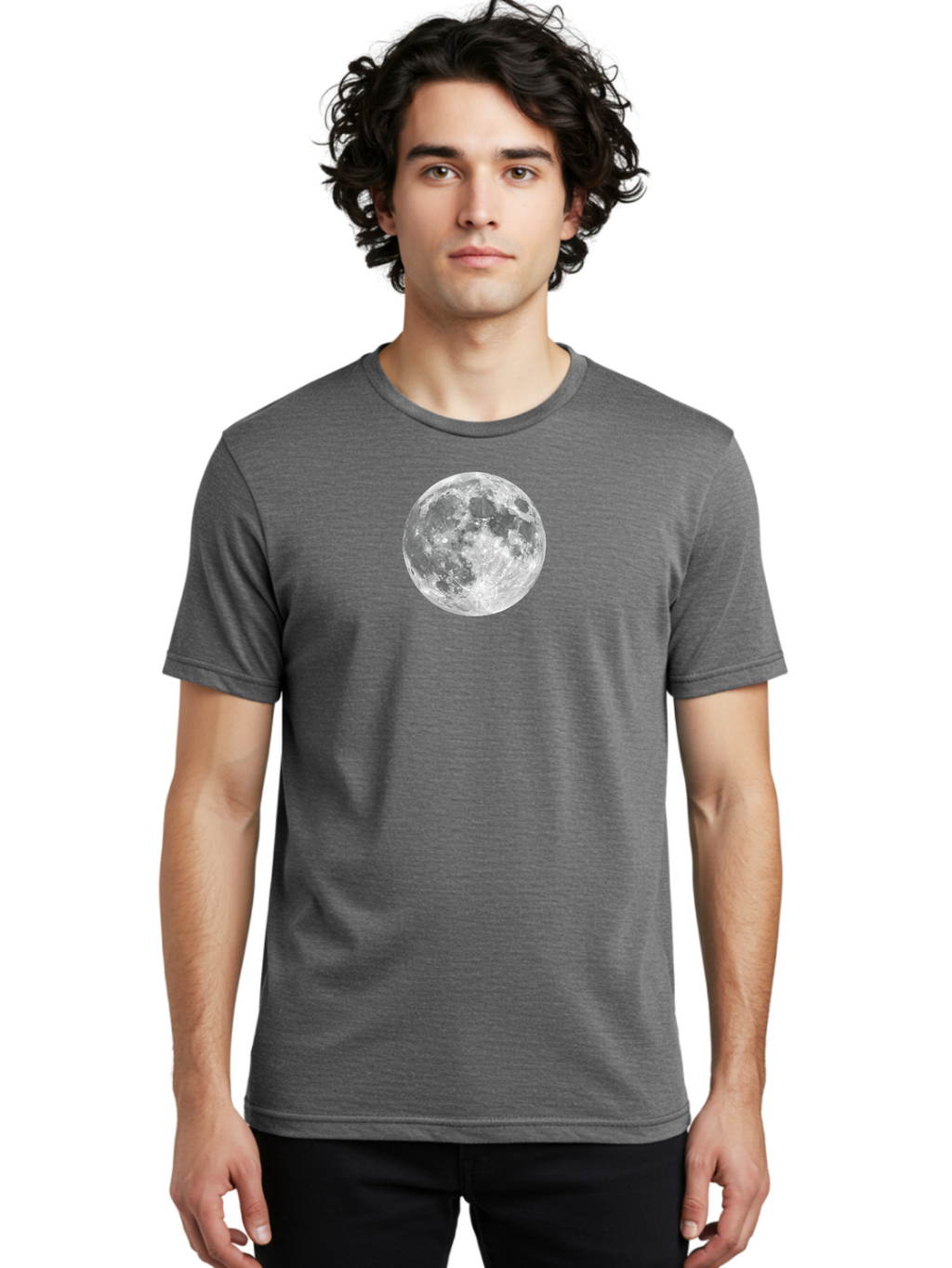 Full-Moon-1 Men'S Graphic Tee, 100% Cotton, Comfortable Casual Summer Wear, Machine Washable, Vintage Camera, Old Camera, Antique Camera, Black Camera, Classic Photography, Photography Equipment, Nostalgic Device, Film Camera, Camera Art Bam455