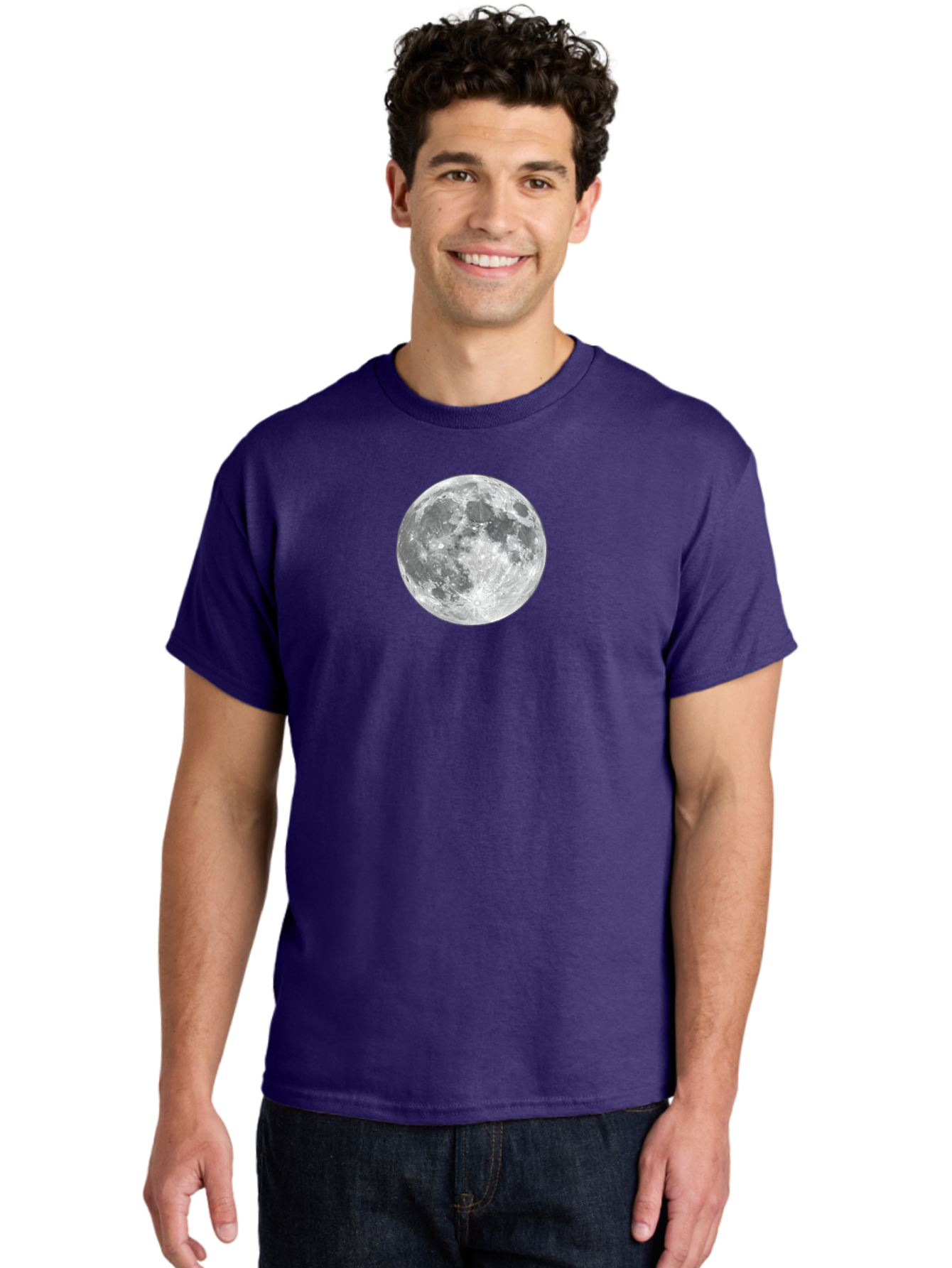 Full-Moon-1 Men'S Graphic Tee, 100% Cotton, Comfortable Casual Summer Wear, Machine Washable, Vintage Camera, Old Camera, Antique Camera, Black Camera, Classic Photography, Photography Equipment, Nostalgic Device, Film Camera, Camera Art Bam455