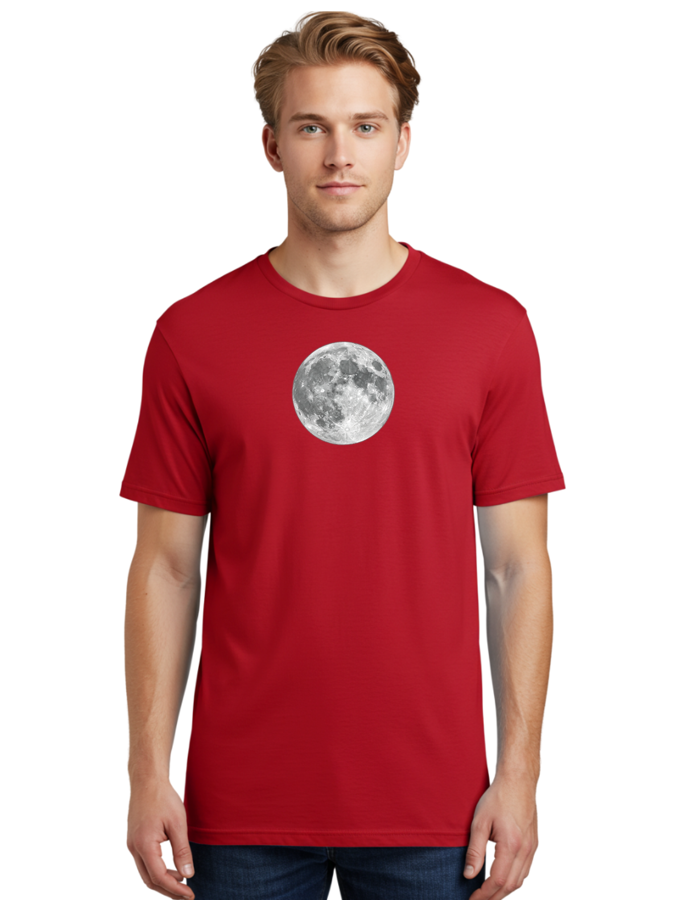 Full-Moon-1 Men'S Graphic Tee, 100% Cotton, Comfortable Casual Summer Wear, Machine Washable, Vintage Camera, Old Camera, Antique Camera, Black Camera, Classic Photography, Photography Equipment, Nostalgic Device, Film Camera, Camera Art Bam455