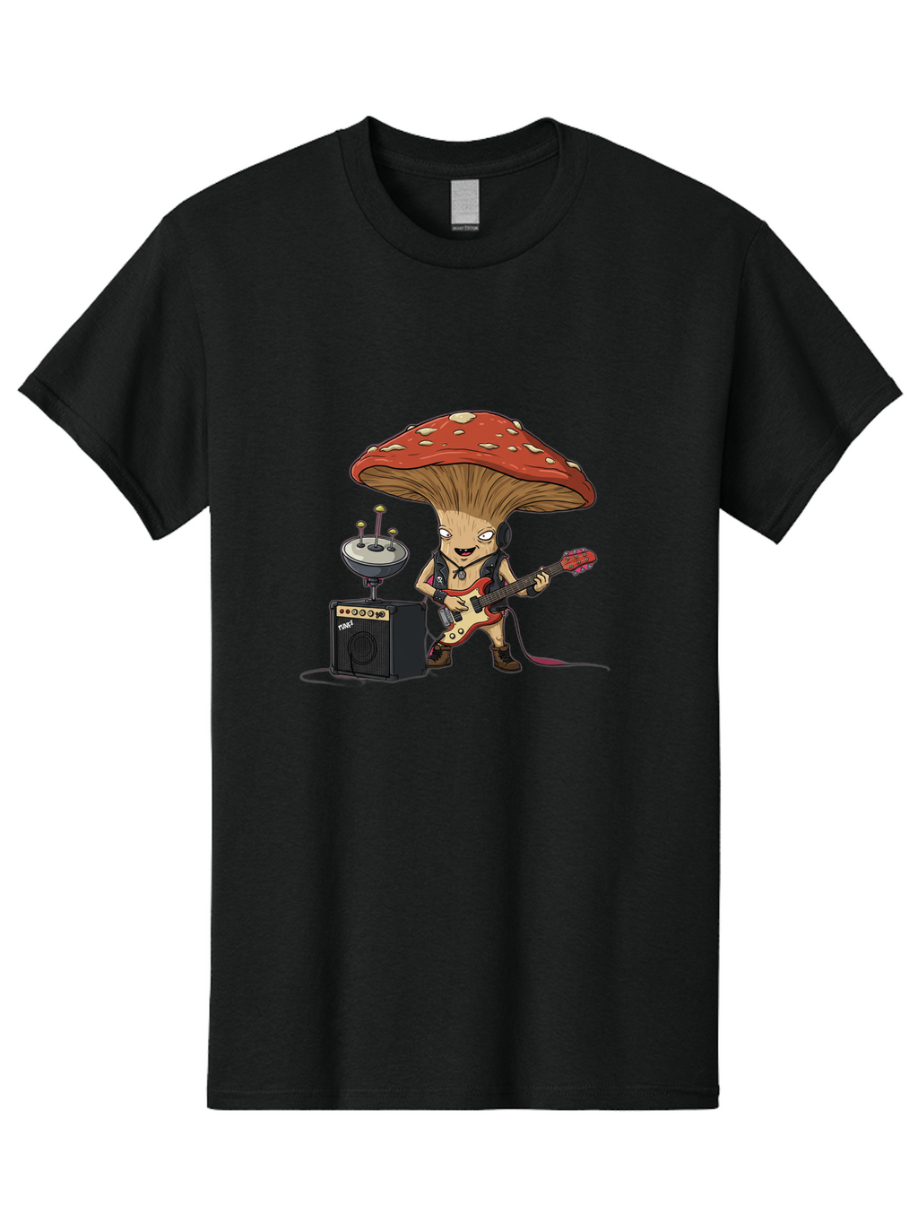 Fungi-Alien-Band Men'S Graphic Tee, 100% Cotton, Comfortable Casual Summer Wear, Machine Washable, Vintage Camera, Old Camera, Antique Camera, Black Camera, Classic Photography, Photography Equipment, Nostalgic Device, Film Camera, Camera Art Bam457