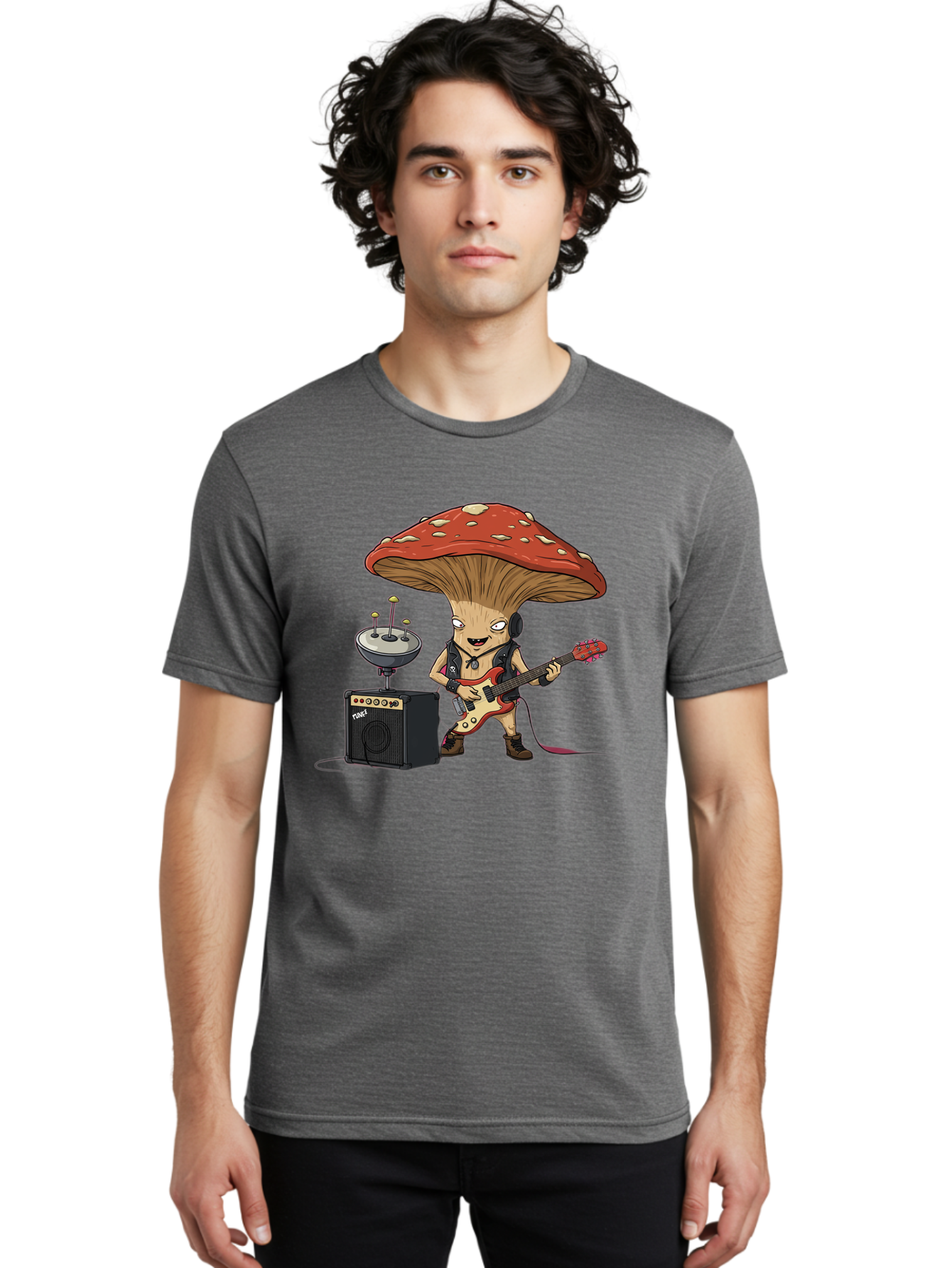 Fungi-Alien-Band Men'S Graphic Tee, 100% Cotton, Comfortable Casual Summer Wear, Machine Washable, Vintage Camera, Old Camera, Antique Camera, Black Camera, Classic Photography, Photography Equipment, Nostalgic Device, Film Camera, Camera Art Bam457