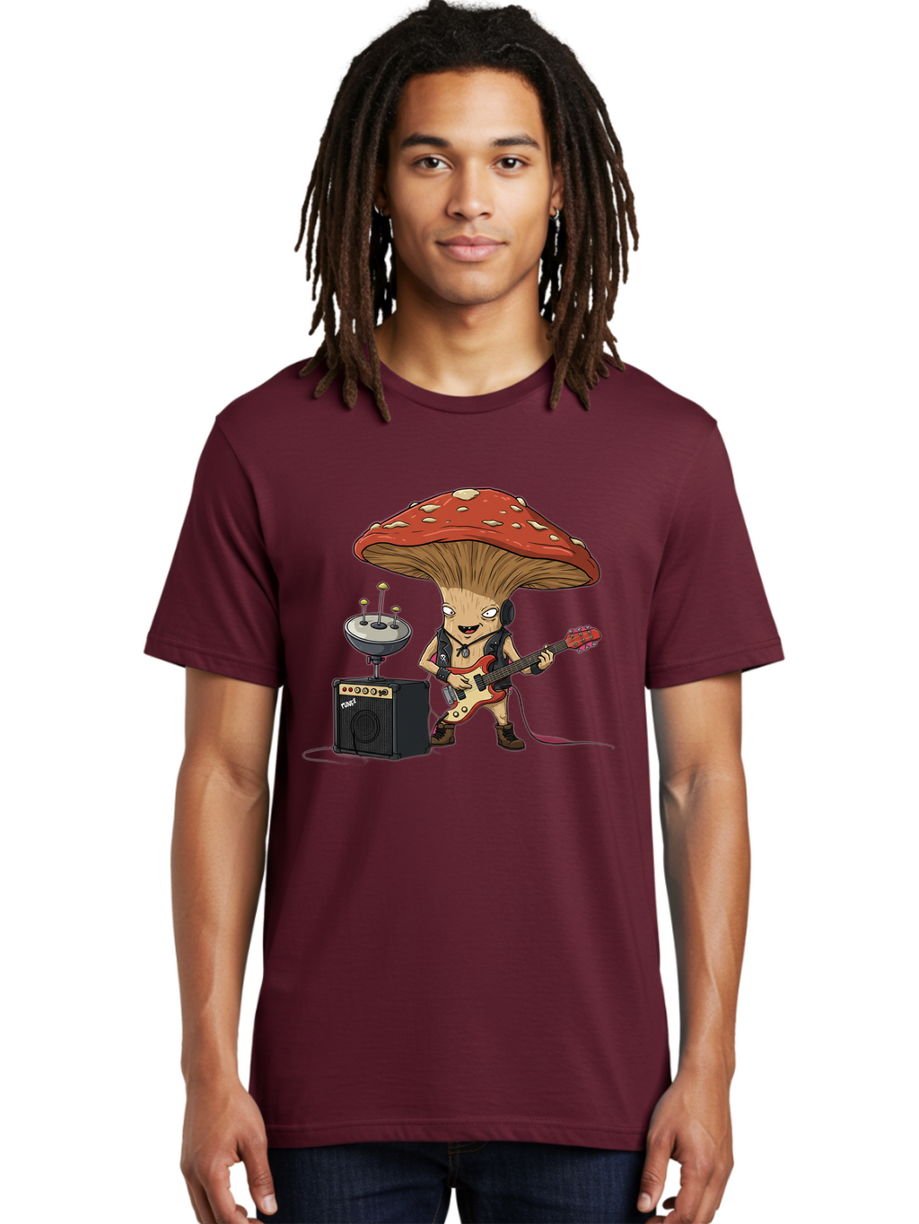 Fungi-Alien-Band Men'S Graphic Tee, 100% Cotton, Comfortable Casual Summer Wear, Machine Washable, Vintage Camera, Old Camera, Antique Camera, Black Camera, Classic Photography, Photography Equipment, Nostalgic Device, Film Camera, Camera Art Bam457